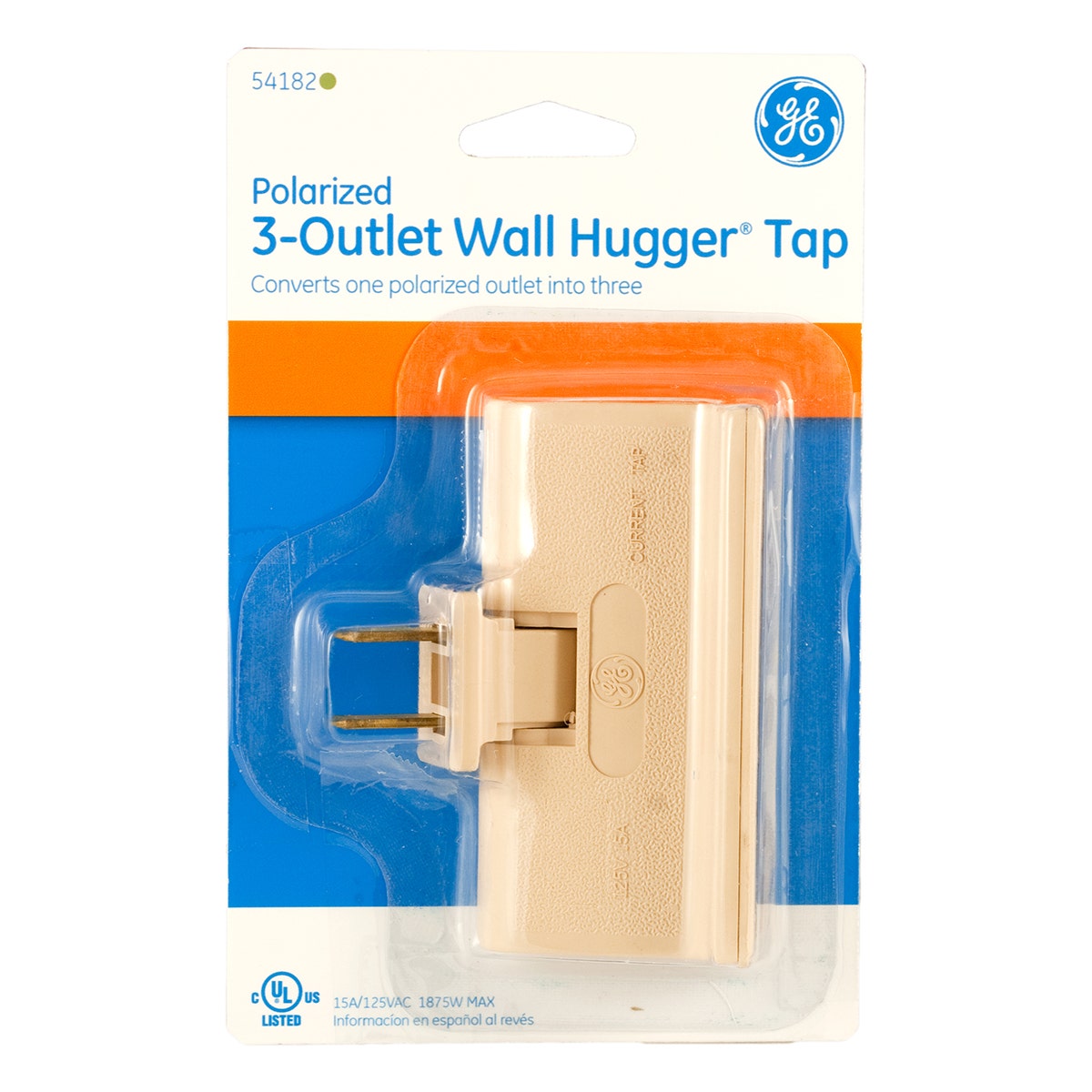 GE 3-Outlet Swivel Wall Tap, Light Almond