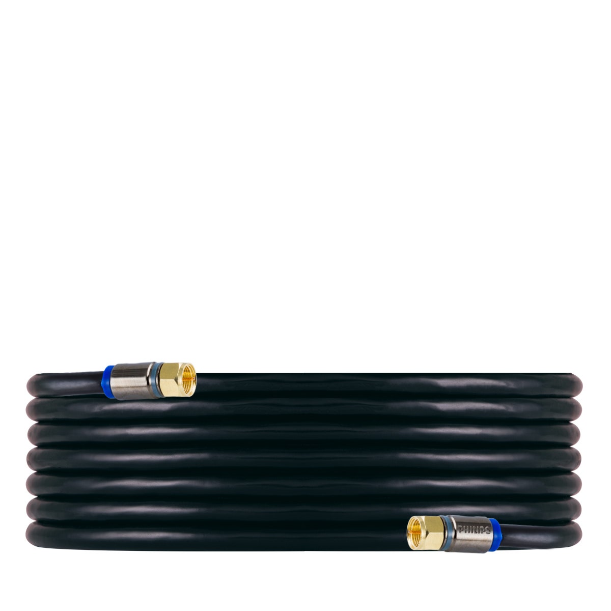 Philips 25 ft. Quad-Shield RG6 Coaxial Cable, Black