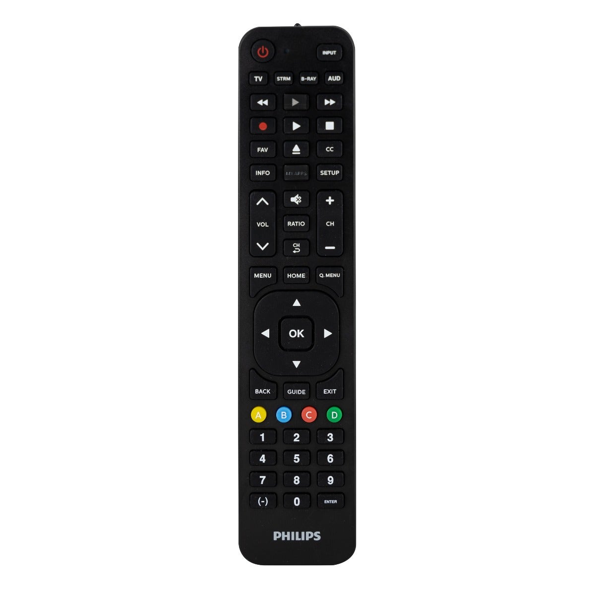 Philips 4-Device LG Replacement Remote, Black