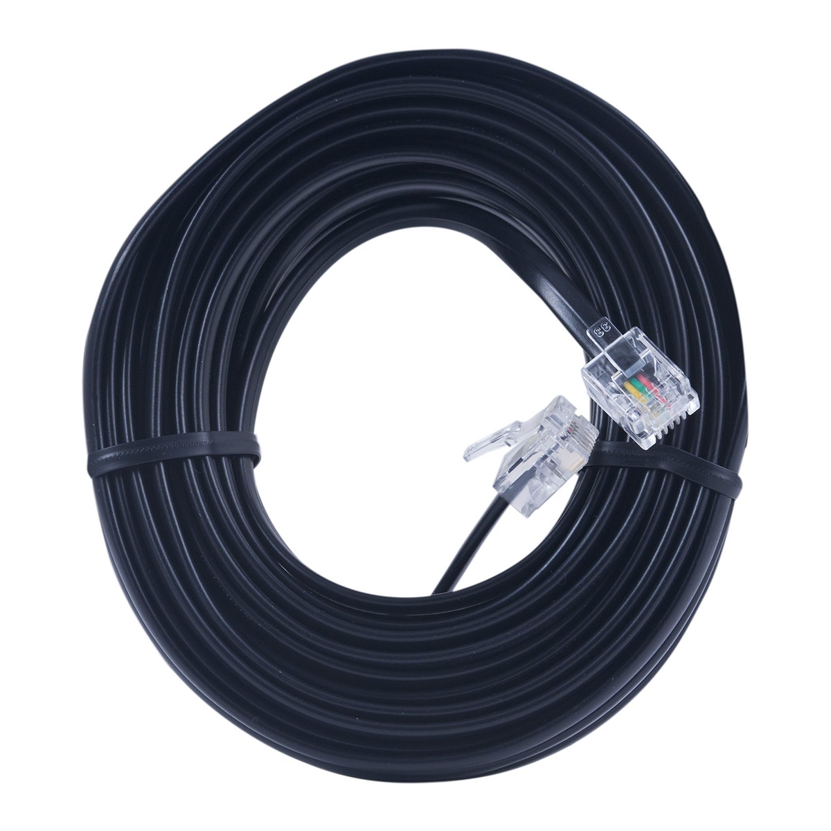 Power Gear 25ft. Phone Line Cord, Black