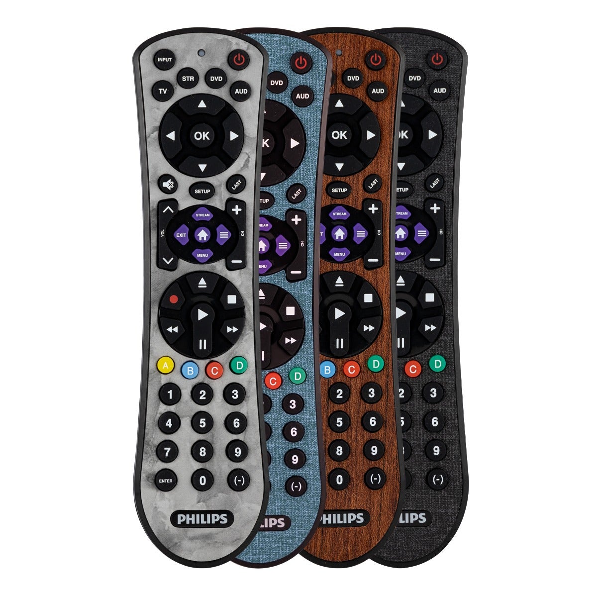 Philips 4-Device Soft Touch Universal Remote, Marble