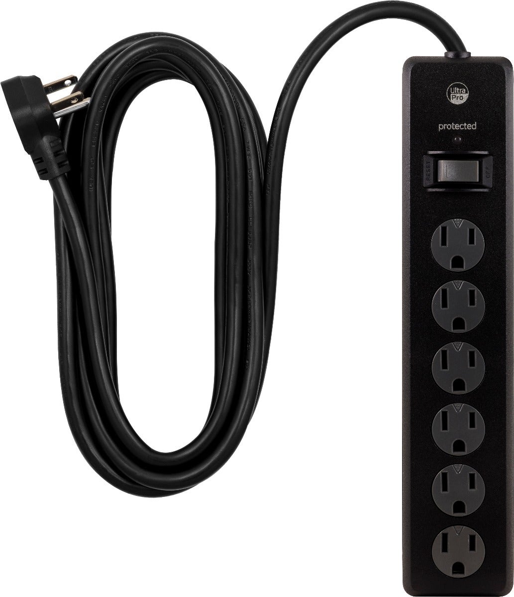 GE UltraPro 6-Outlet 15ft. Surge Protector, Black