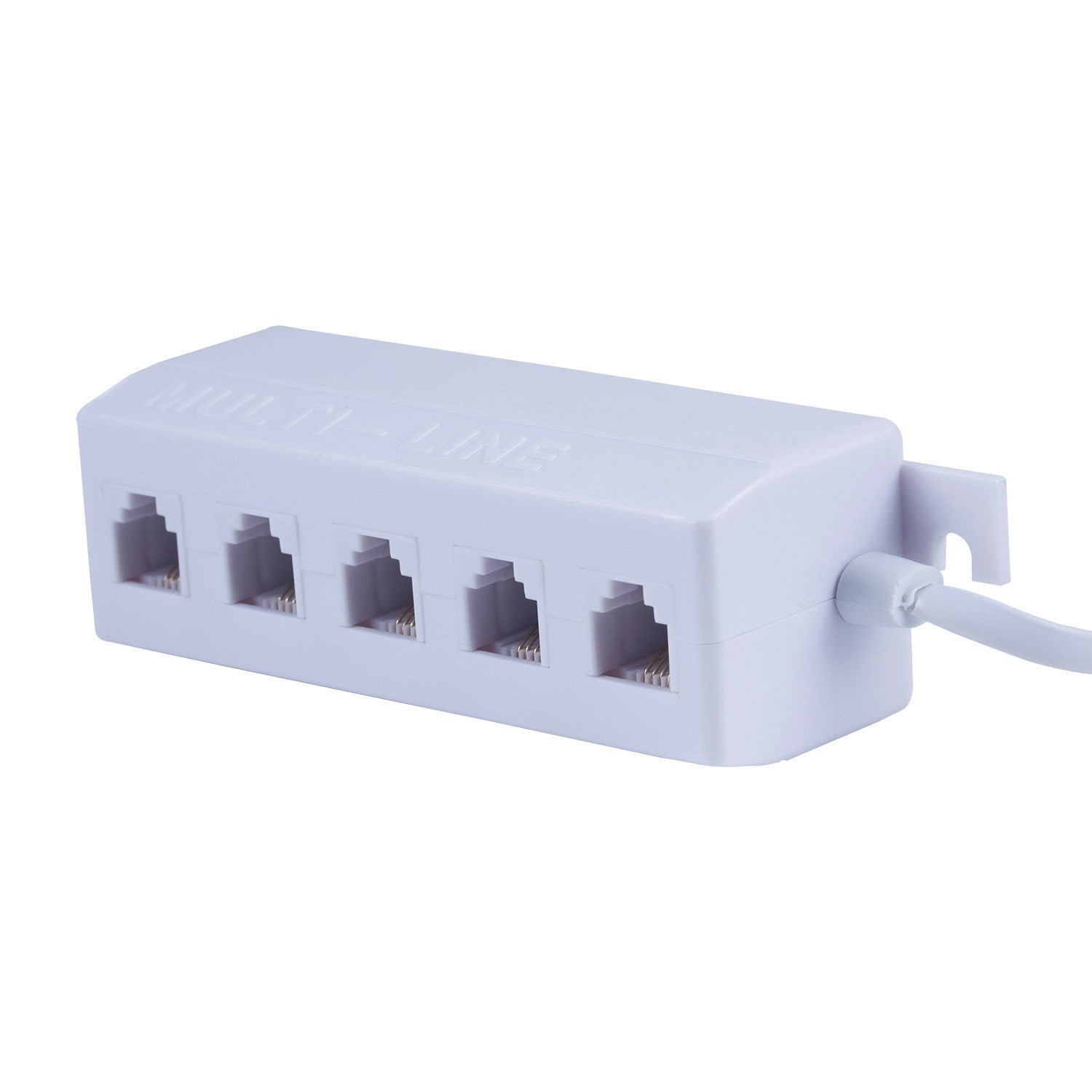 Power Gear 5-Jack Phone Line Splitter, White