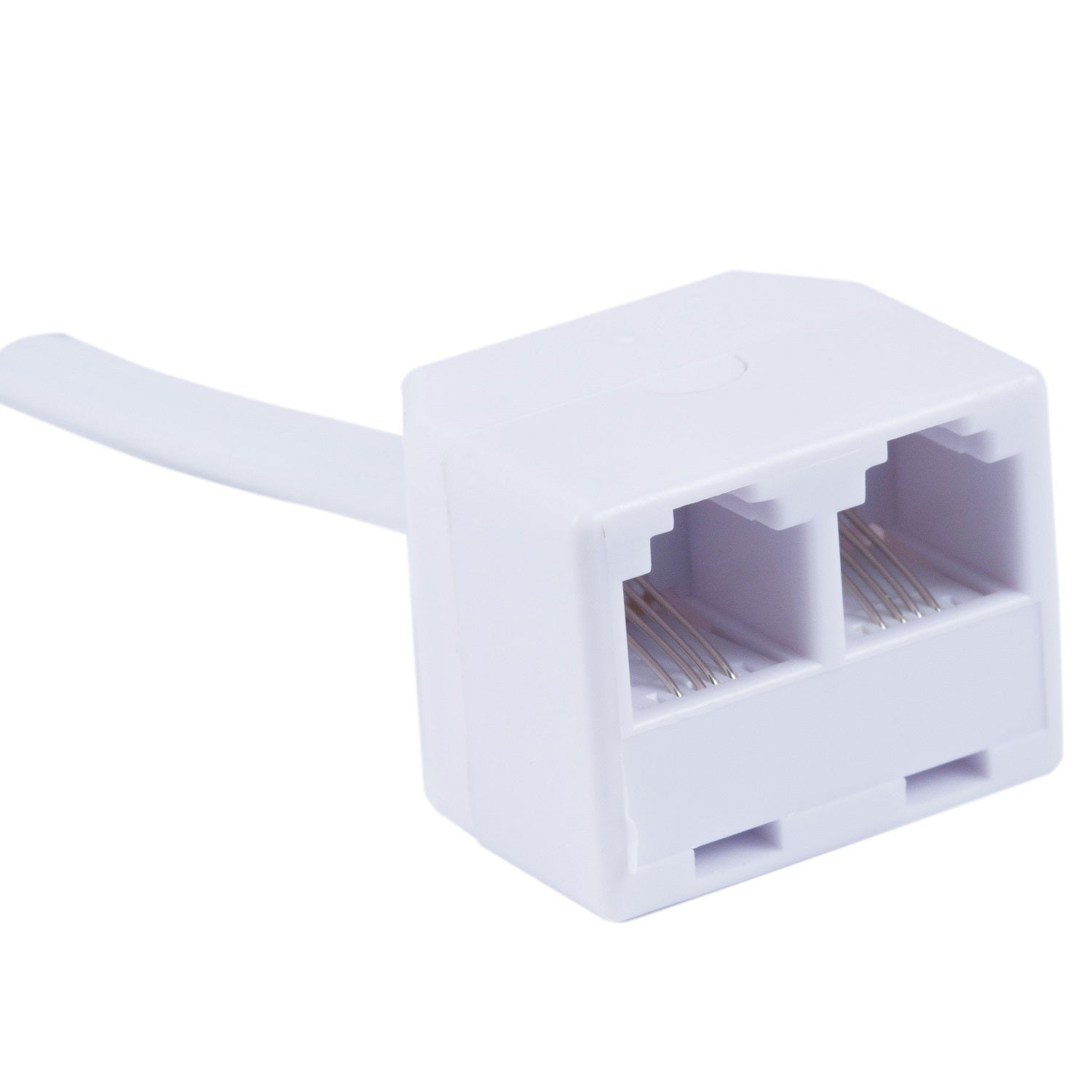 Power Gear 25ft. 2-Jack Phone Line Cord, White