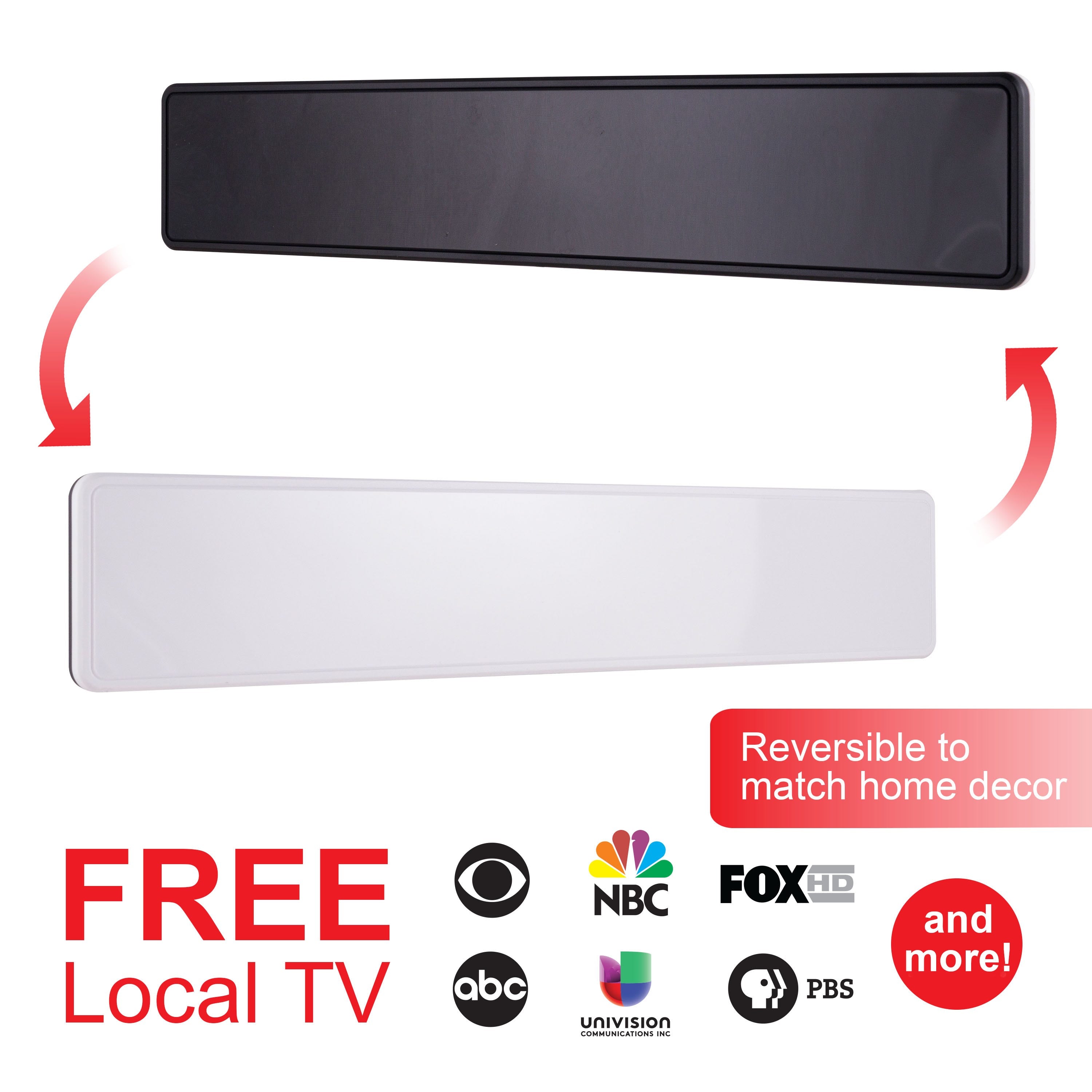 GE Pro Bar HD Antenna, Black/White