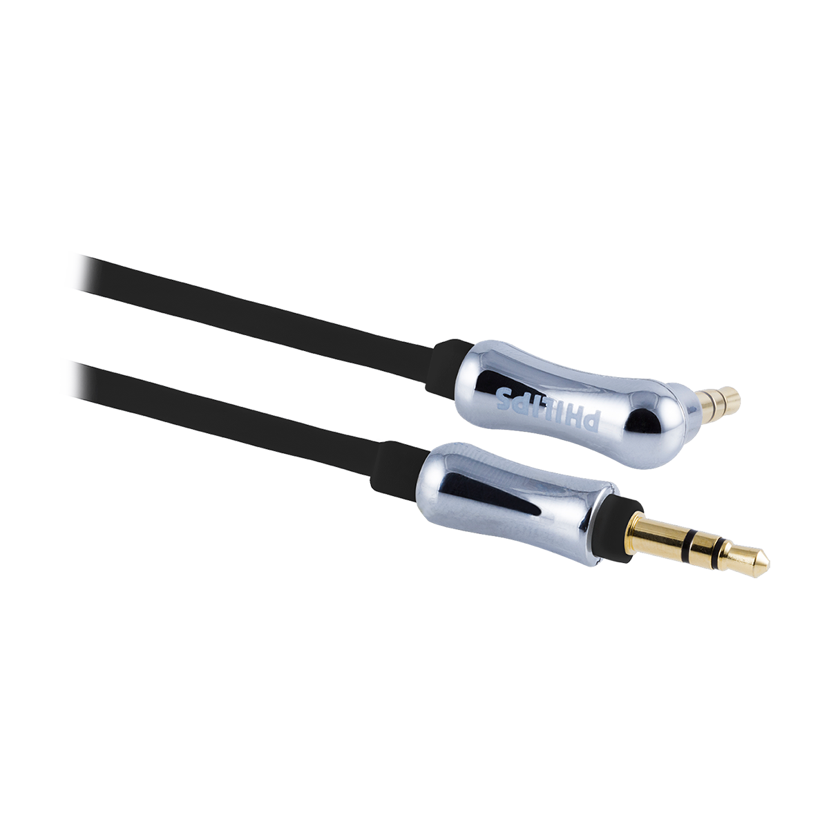 Philips Elite 3ft. 3.5mm Coiled Auxiliary Audio Cable, Black
