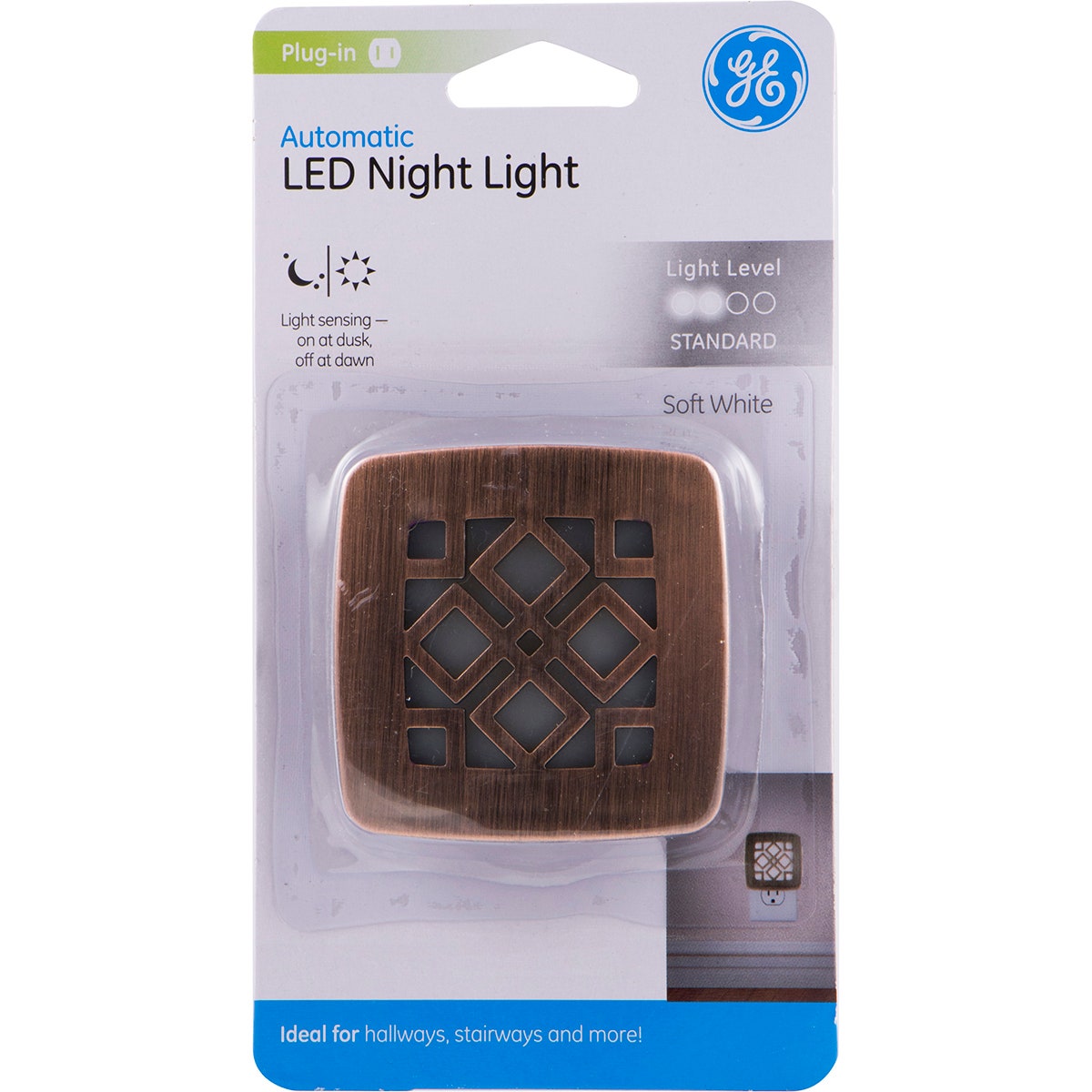 GE CoverLite Light Sensing LED Night Light, Oil-Rubbed Bronze