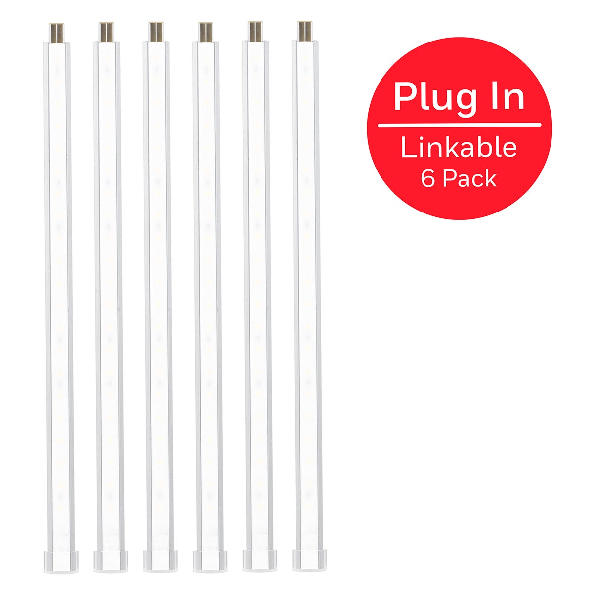 UltraPro 10in. Linkable LED Bright Strips, 6 Pack