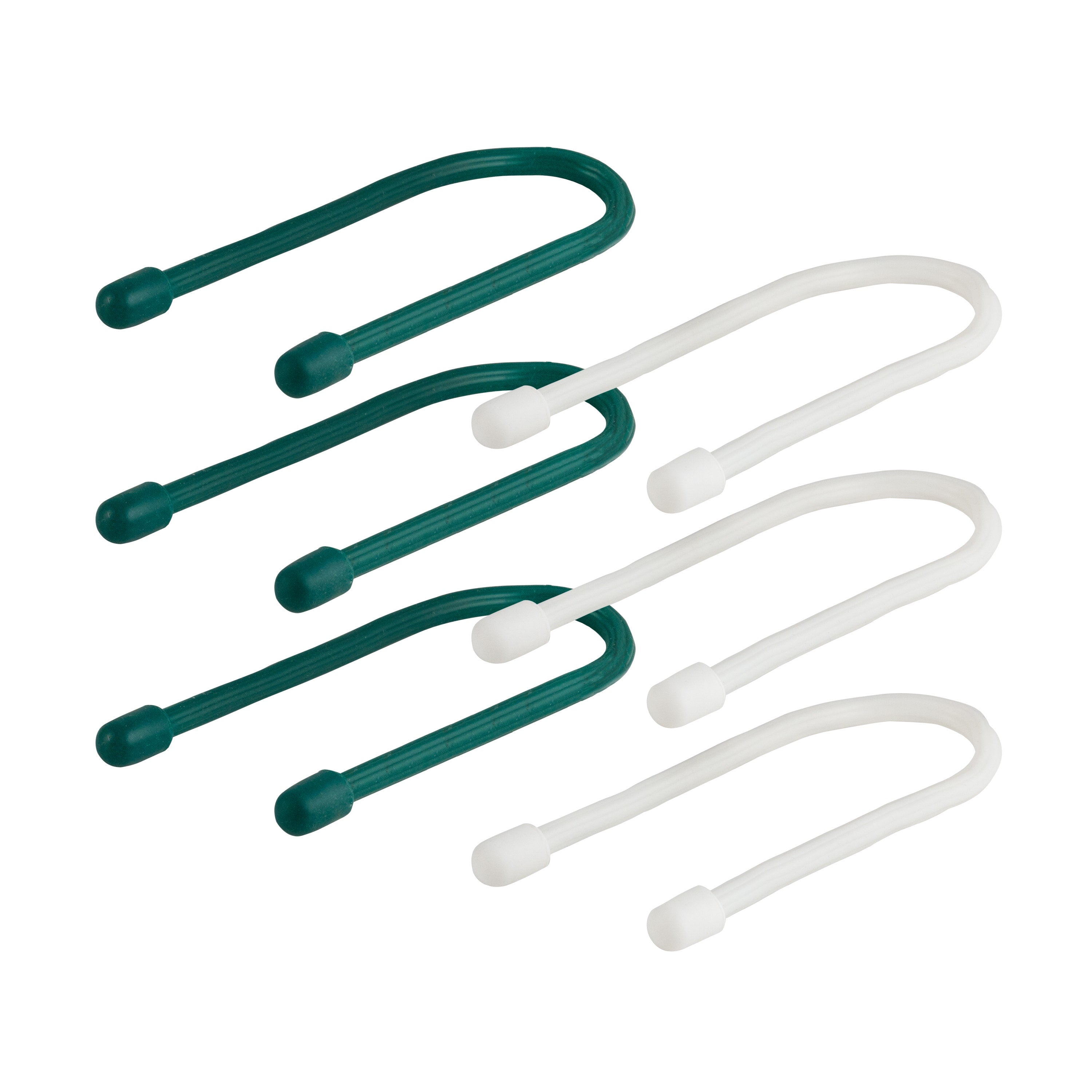Philips Zip Ties, 7in. 6 Pack, Green and White