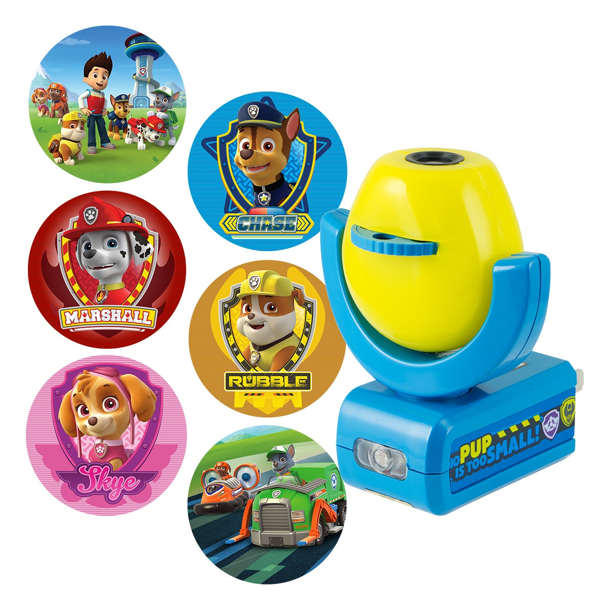 Projectables Nickelodeon Paw Patrol Light Sensing 6-Image LED Night Light, Blue