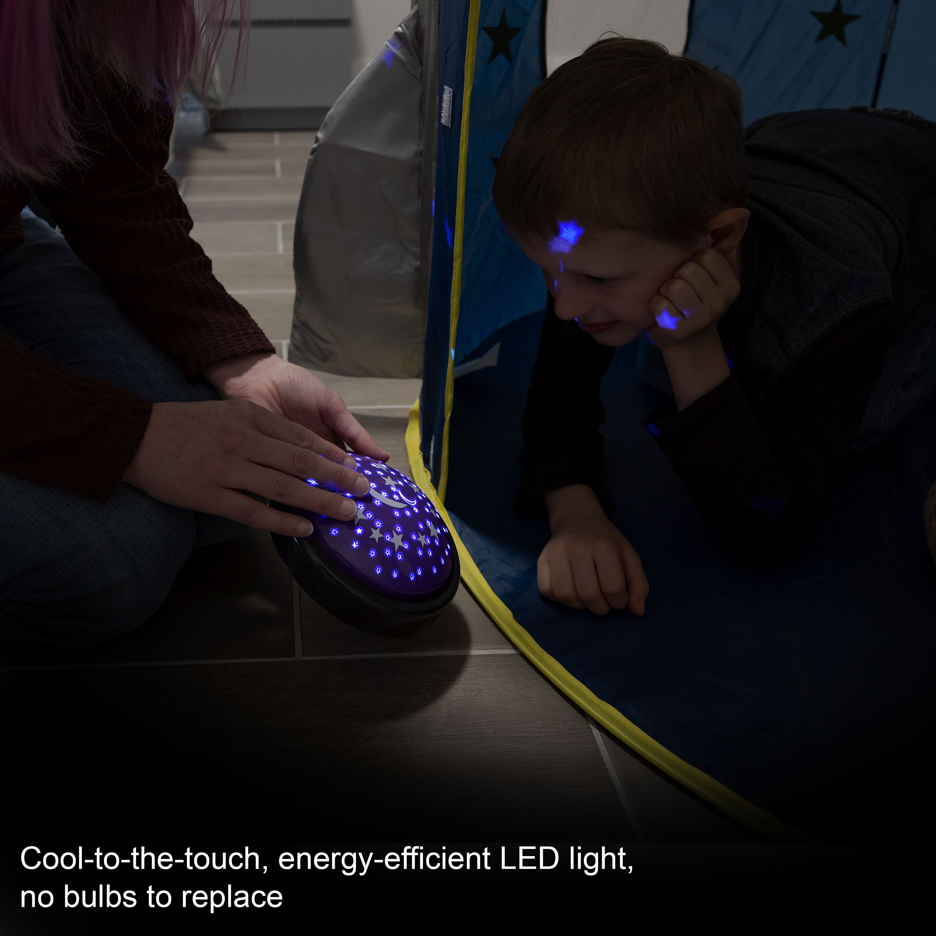 GE LED Moon and Star Projector Night Light
