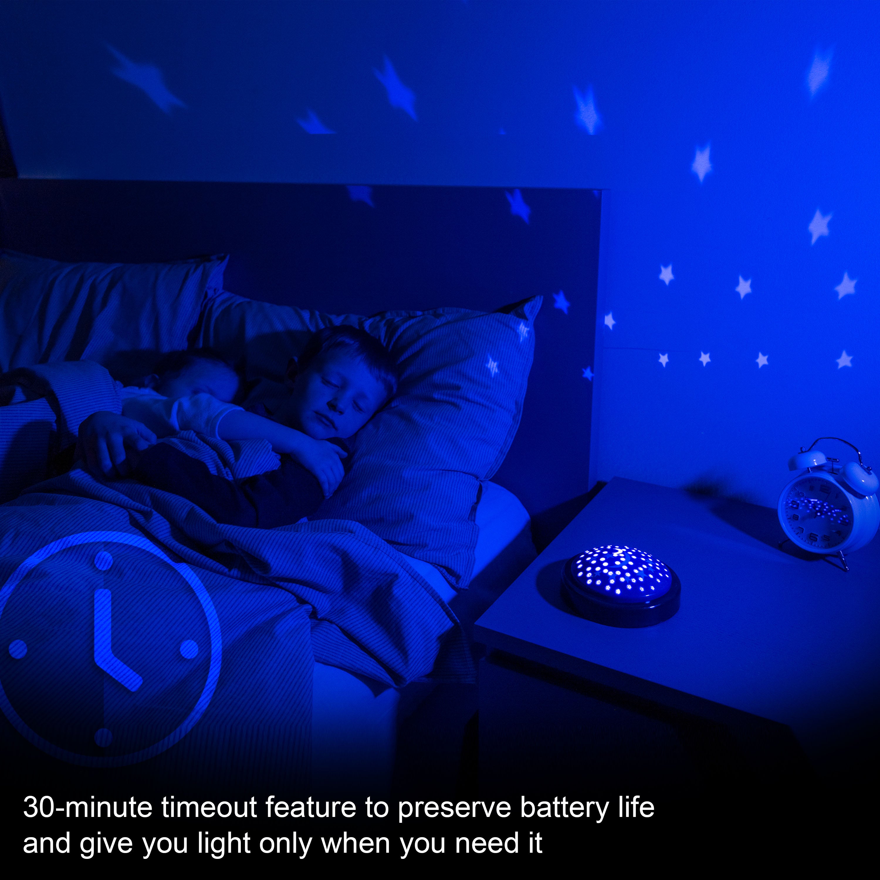 GE LED Moon and Star Projector Night Light