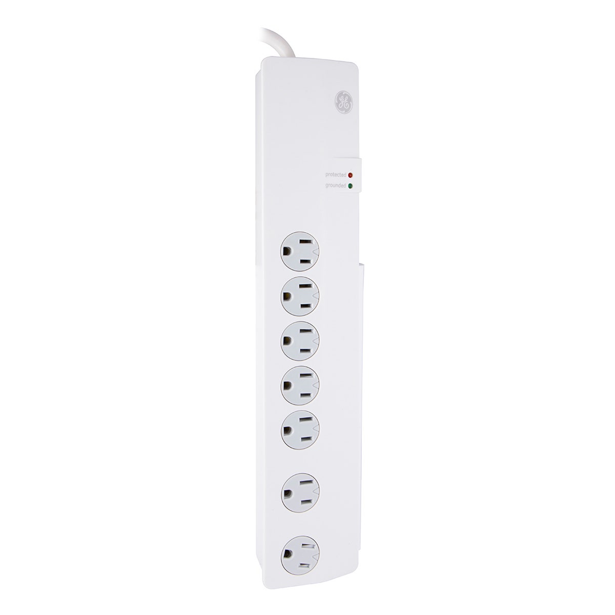 GE 7-Outlet 3ft. Surge Protector, White