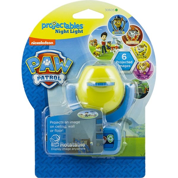 Projectables Nickelodeon Paw Patrol Light Sensing 6-Image LED Night Light, Blue