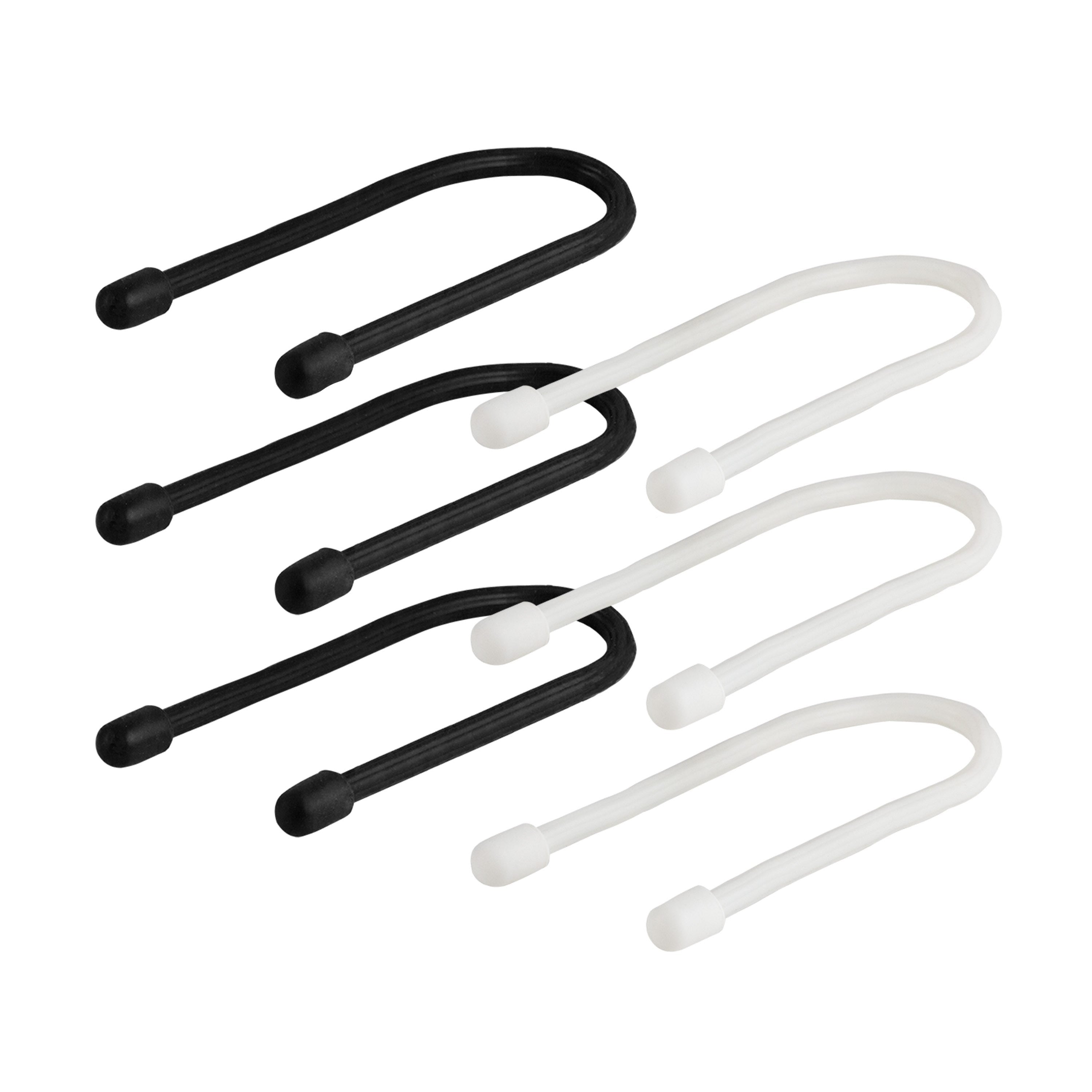 Philips Zip Ties, 7in. 6 Pack, Black and White