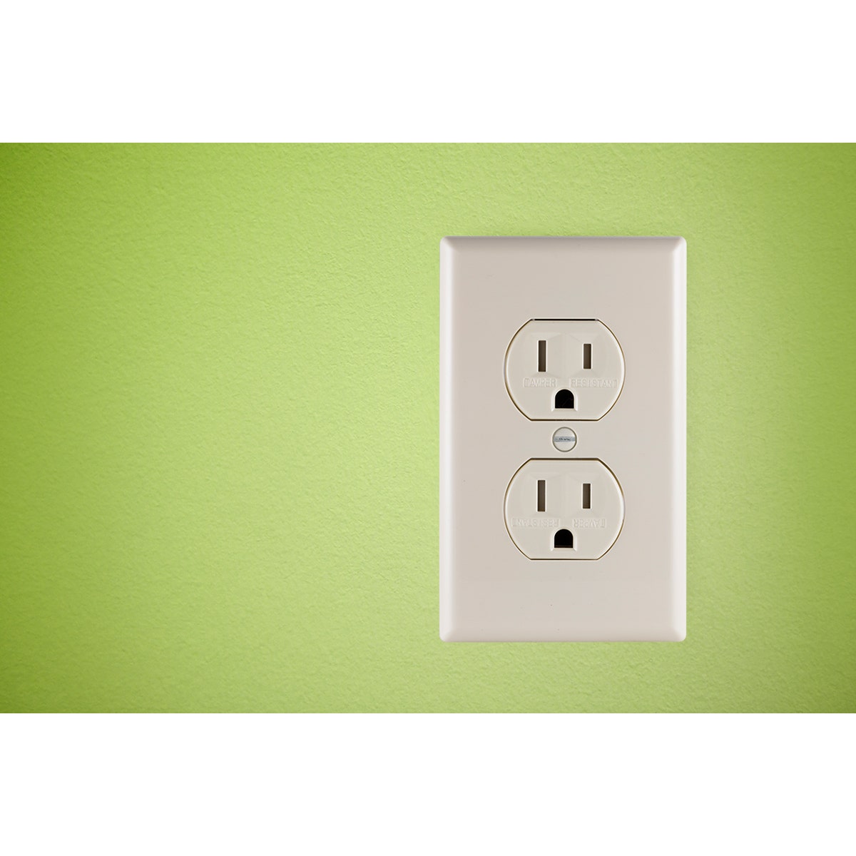 Jasco Grounding Duplex Receptacle, Light Almond