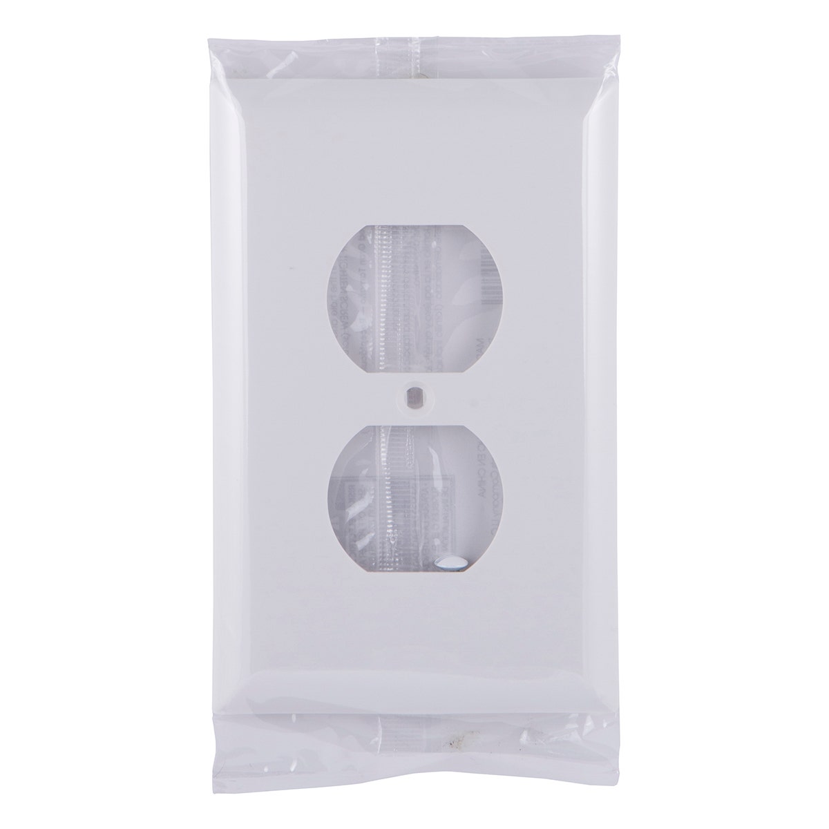 Power Gear Duplex Outlet Oversized Wall Plate, White