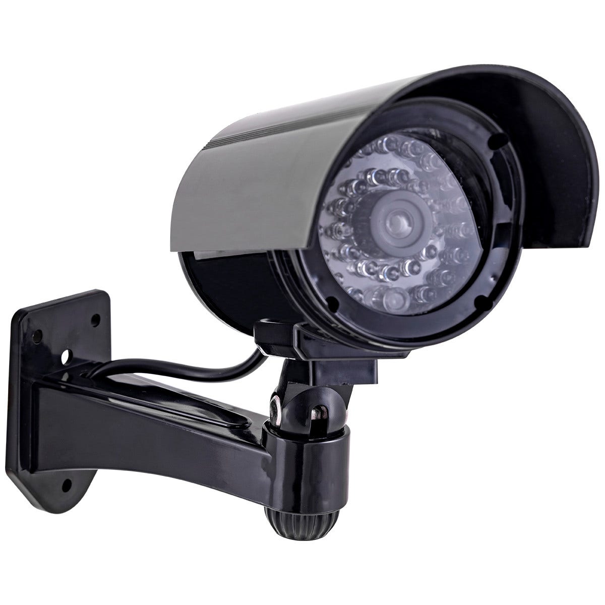 Power Gear Battery-Operated Decoy Security Bullet Camera with Red Indicator LED, Black