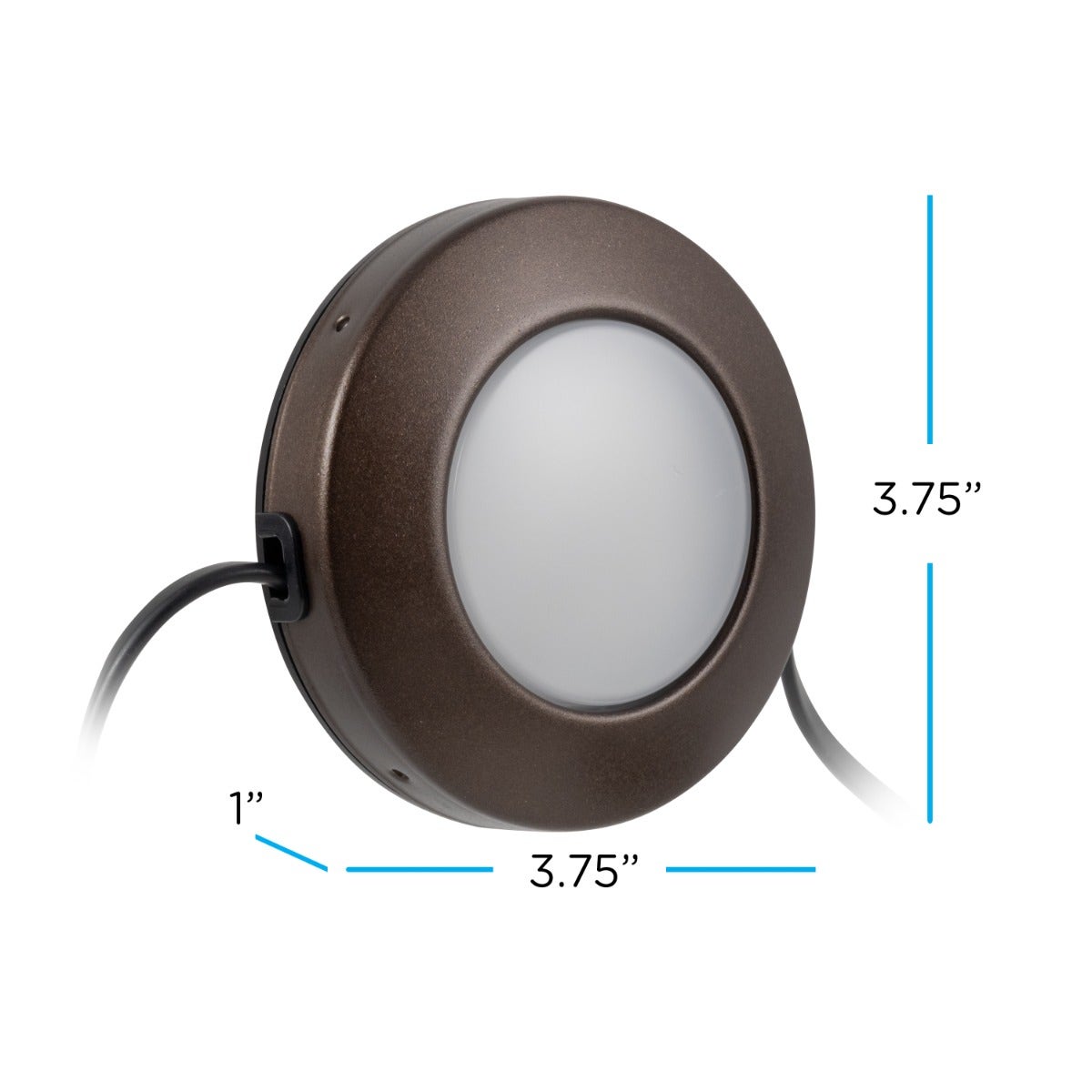 Enbrighten Spectrum Indoor Color-Changing LED Puck Lights, 3 Lights, Up to 18in. Black Cord
