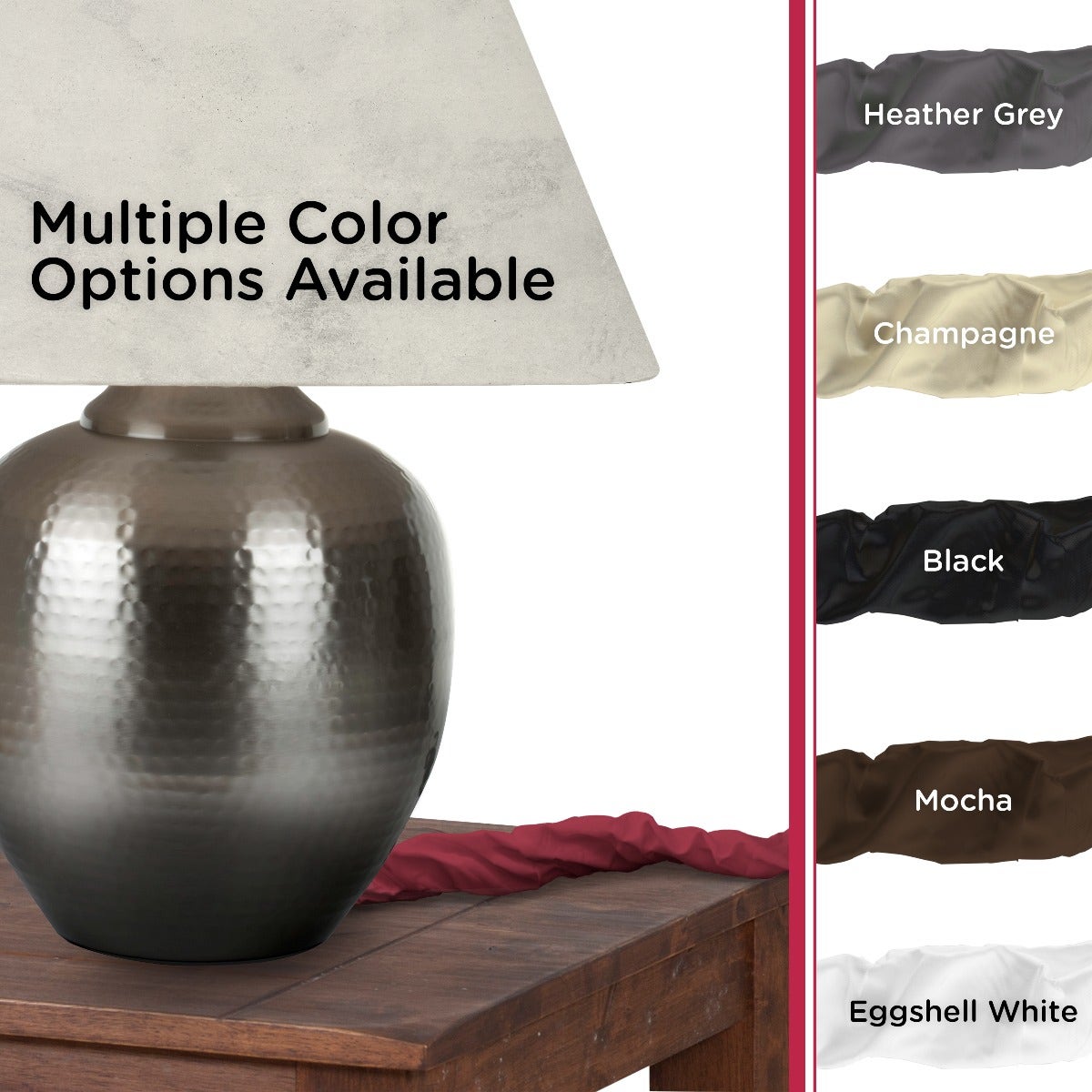 Cordinate 6ft. Fabric Cord Cover, Berry