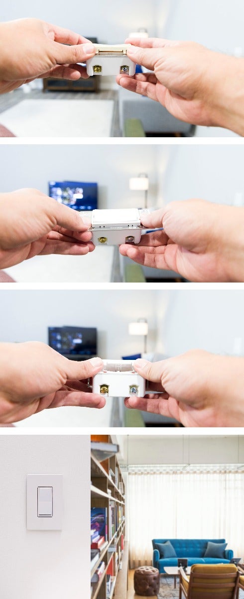 Jasco Interchangeable Paddle Without Air Gap or LED Hole for Switches, Dimmers, Or Fan Controls (GE, Enbrighten, Jasco, & UltraPro Z-Wave Compatible), White