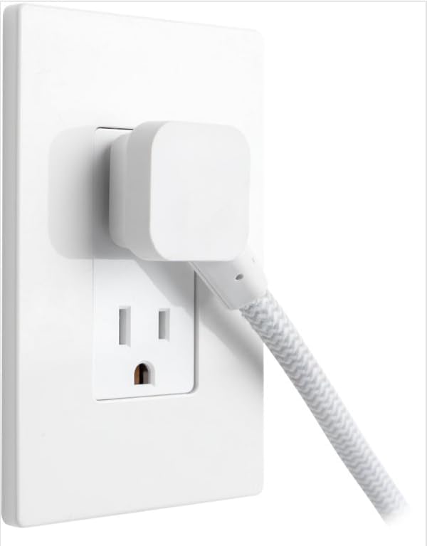 GE 2-Outlet 2ft. Extension Cord with USB Charging, White