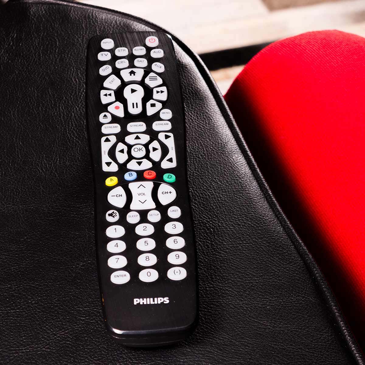 Philips Elite 8-Device Universal Remote, Black