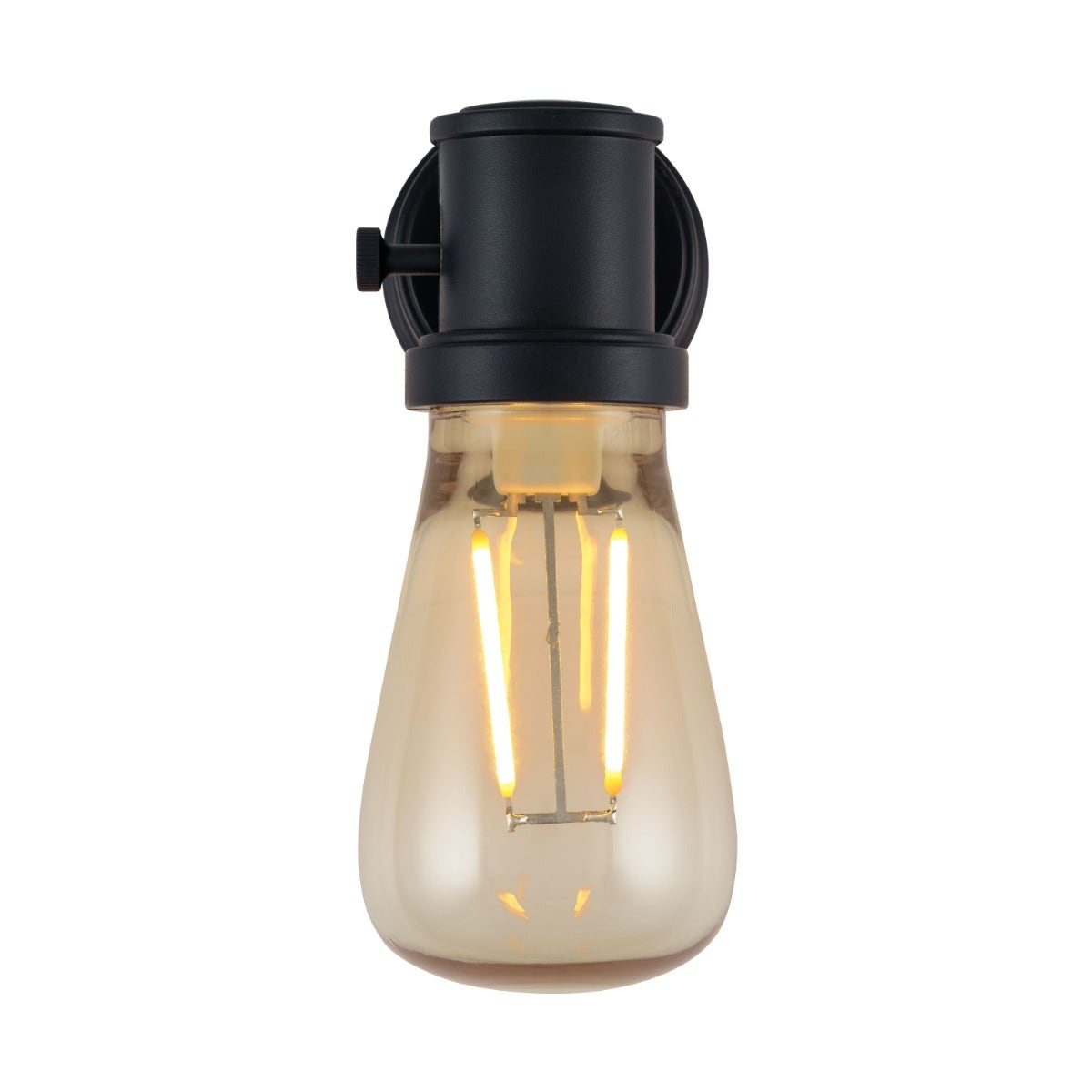 GE Vintage Light Sensing LED Night Light, Black