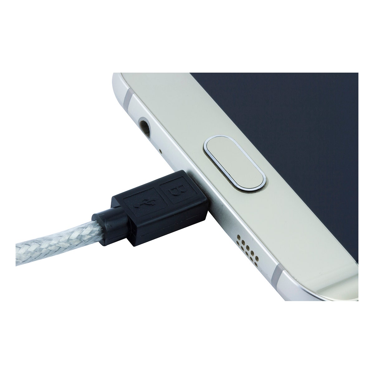 GE 9ft. Micro USB Charging Cable, Silver