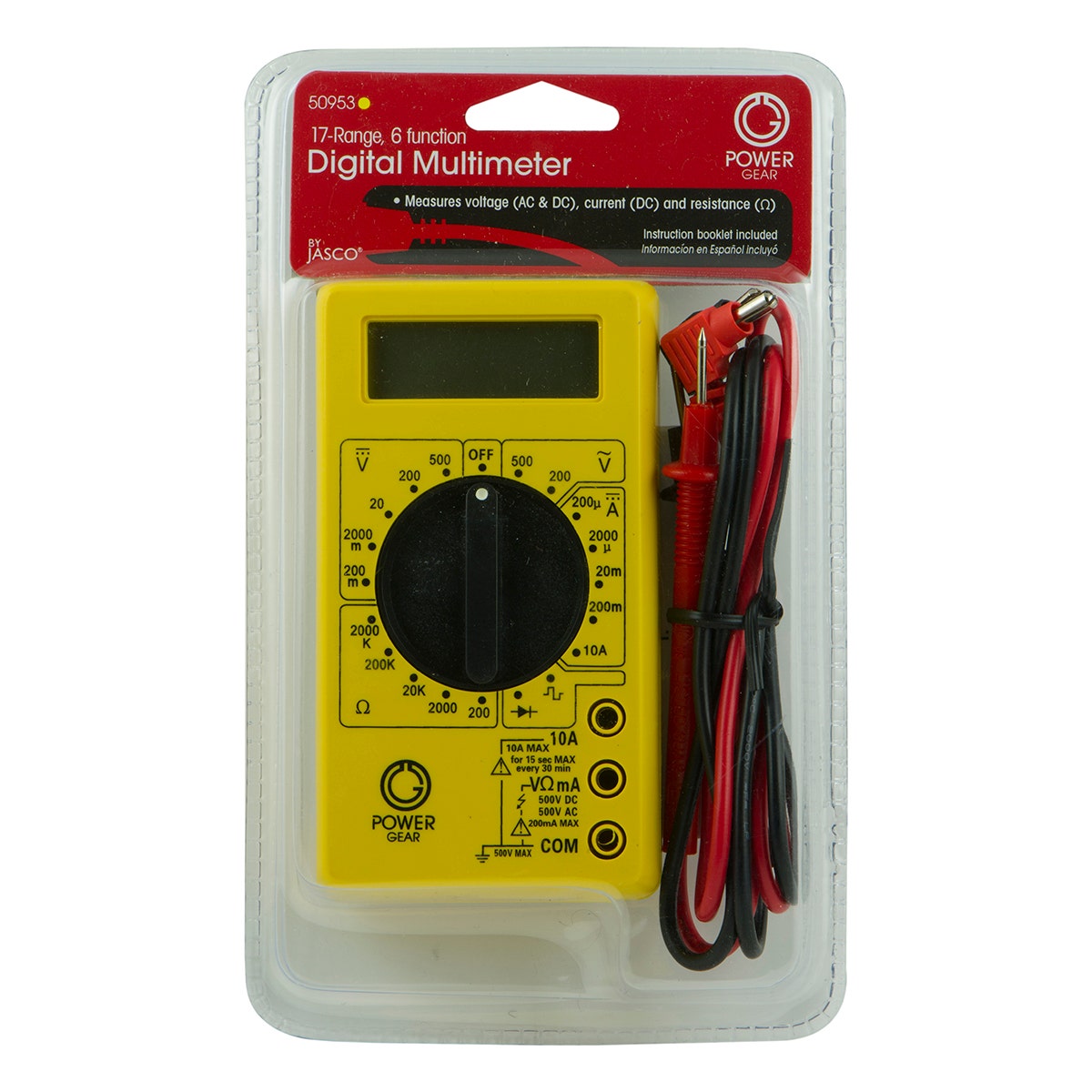Power Gear 17-Range, 6-Function, Digital Multimeter