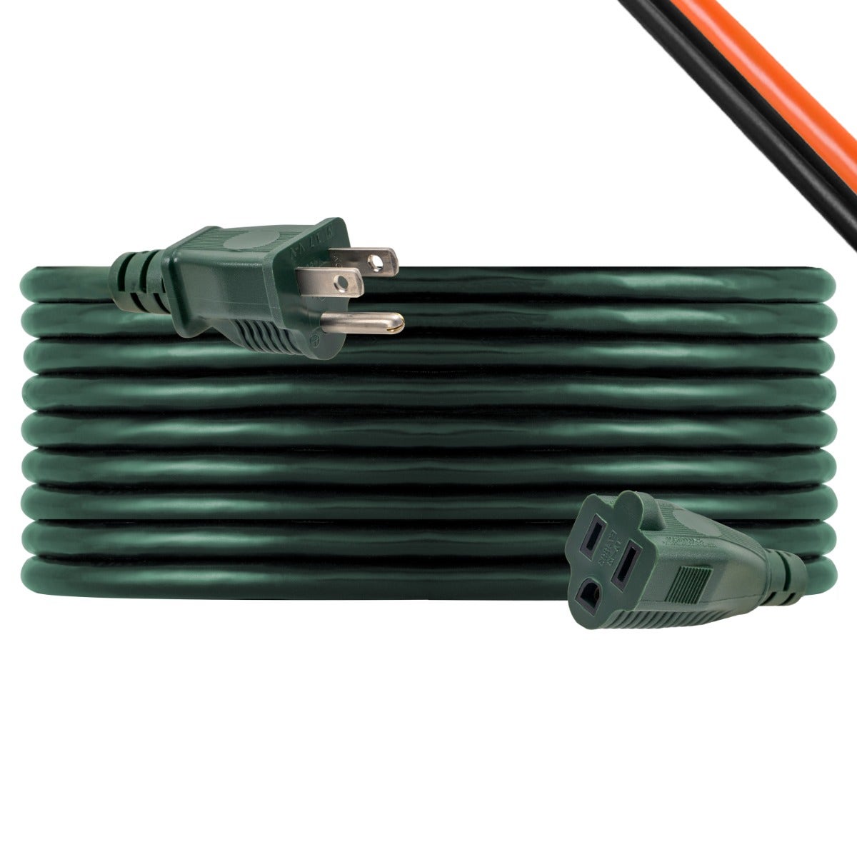 UltraPro 1-Outlet 25ft. Outdoor Extension Cord, Green