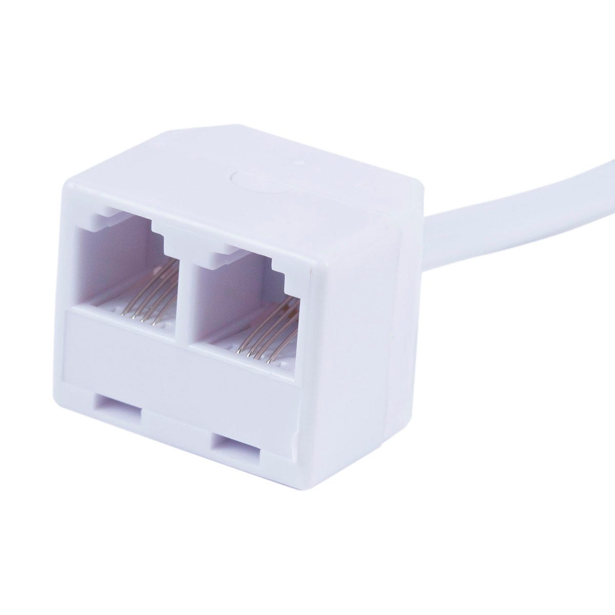Power Gear 25ft. 2-Jack Phone Line Cord, White