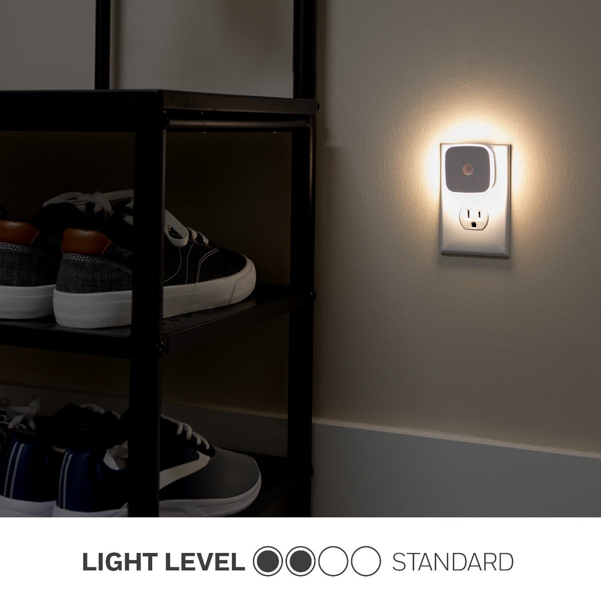 Lights by Night Mini Motion Sensing LED Night Light, 2 Pack, White