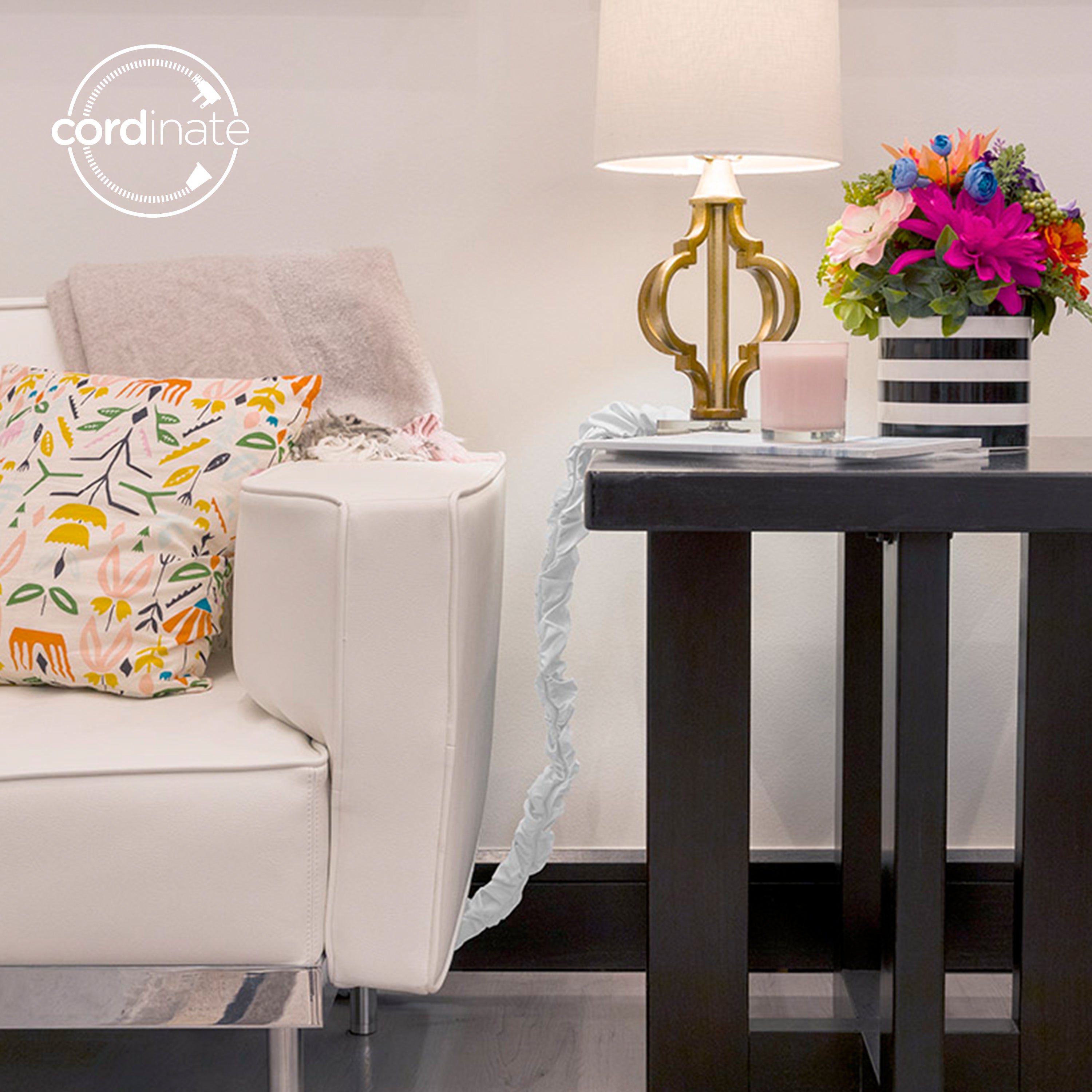 Cordinate Fabric Cord Cover