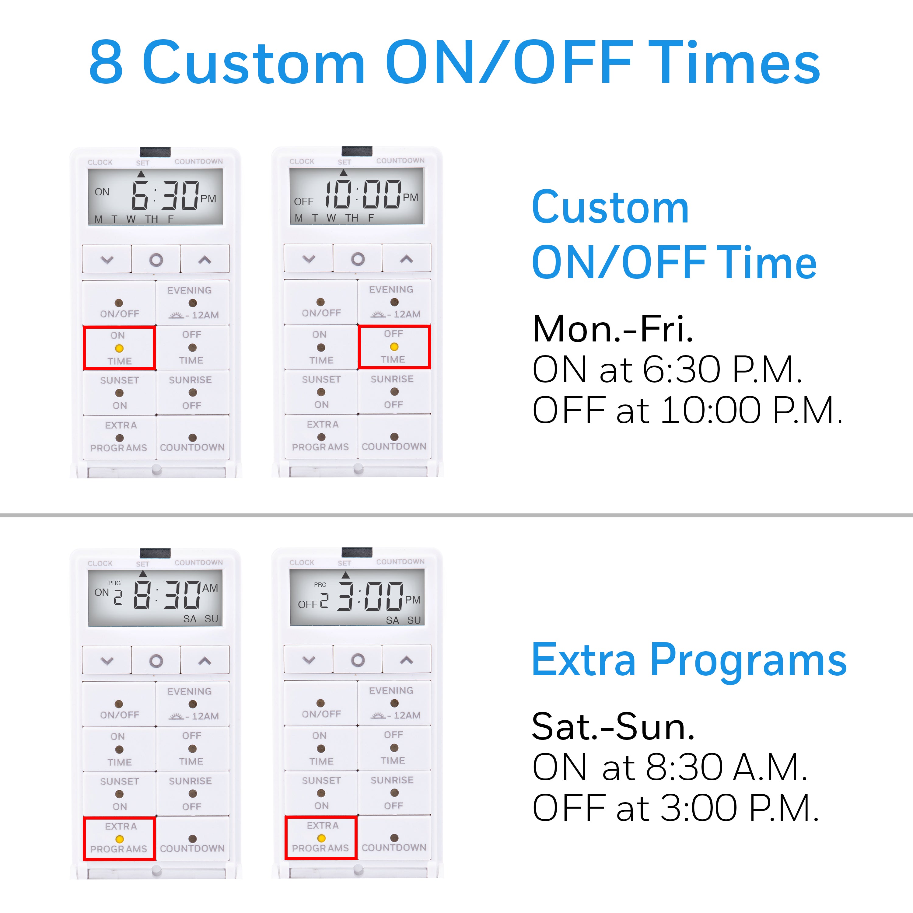 UltraPro Daysmart 7-Day In-Wall Digital Timer