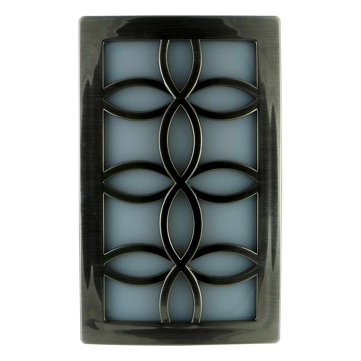 GE CoverLite Light Sensing LED Night Light, Brushed Nickel