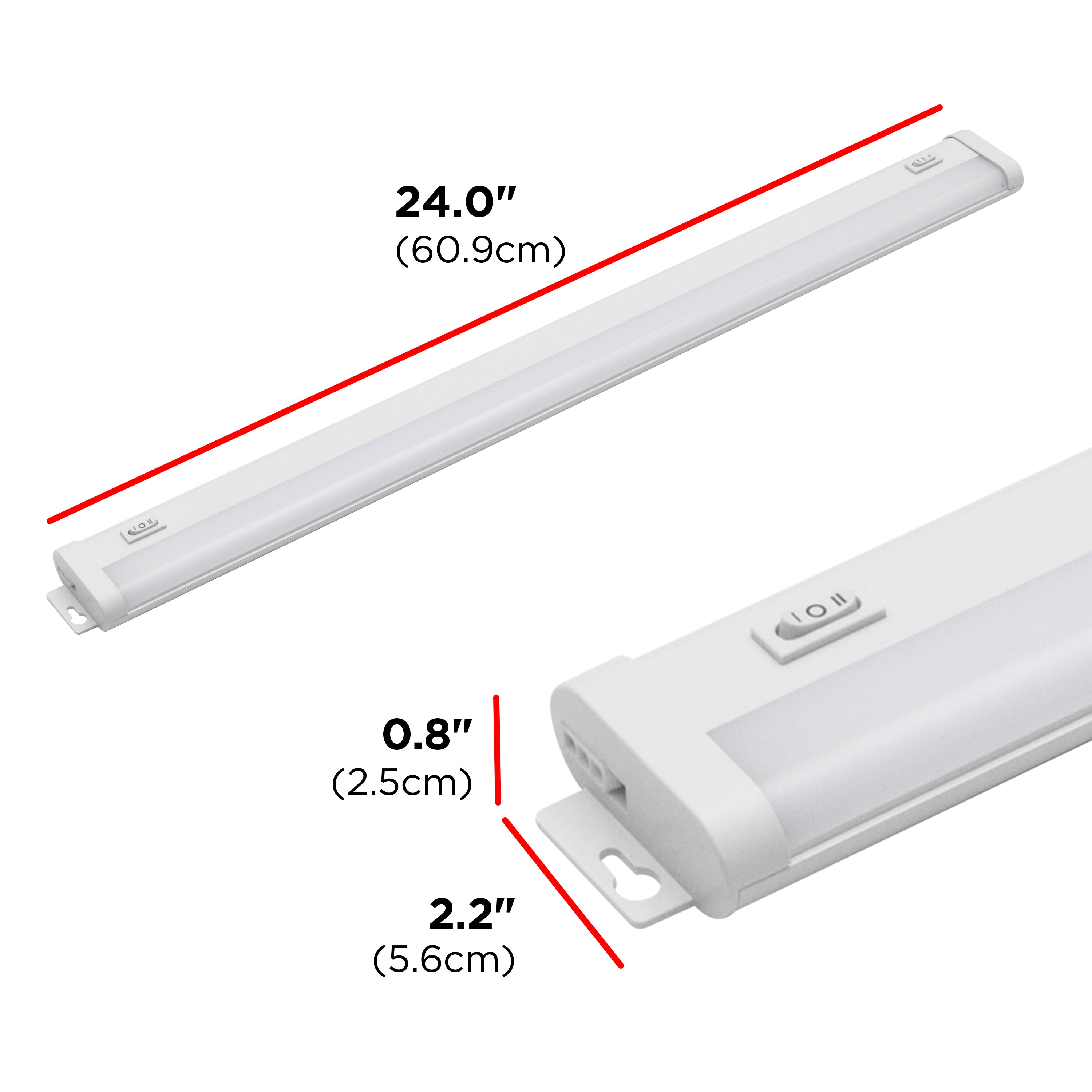 UltraPro 24in. Linkable Plug-In LED Light Fixture with White Select