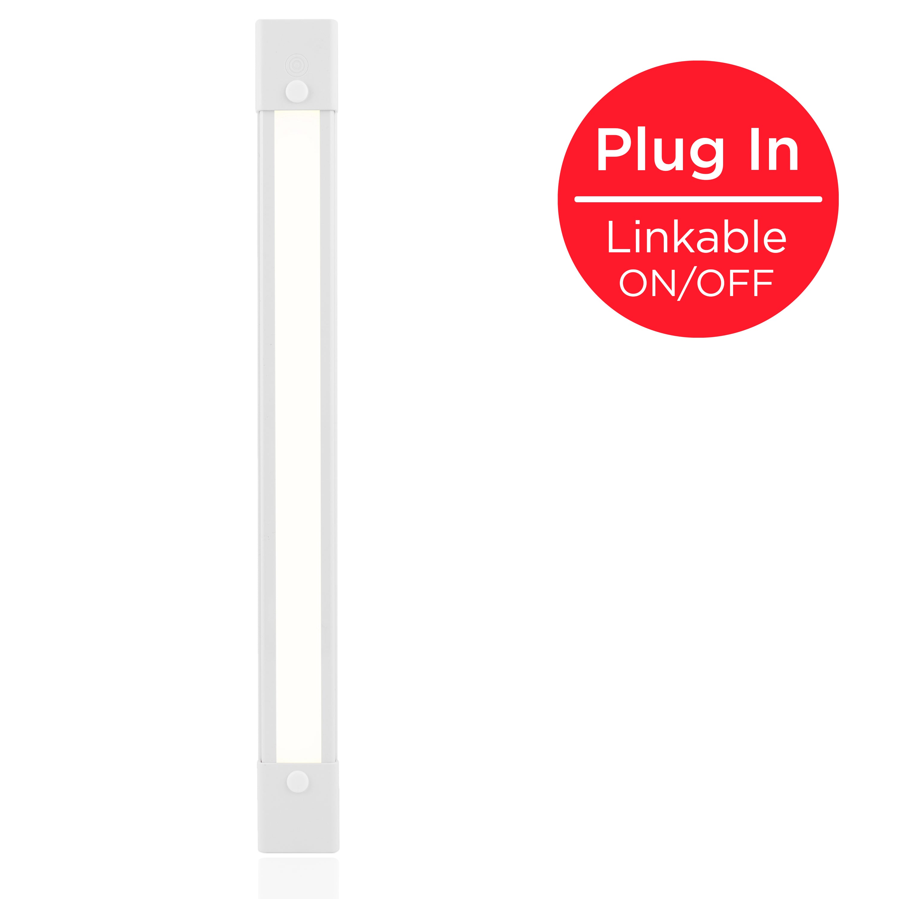 UltraPro 12in. Plug-In LED Light Fixture, White
