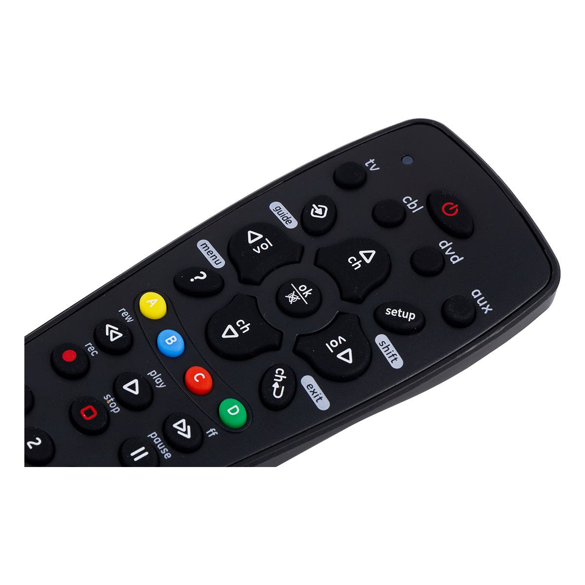 GE 4-Device Universal Remote, Black