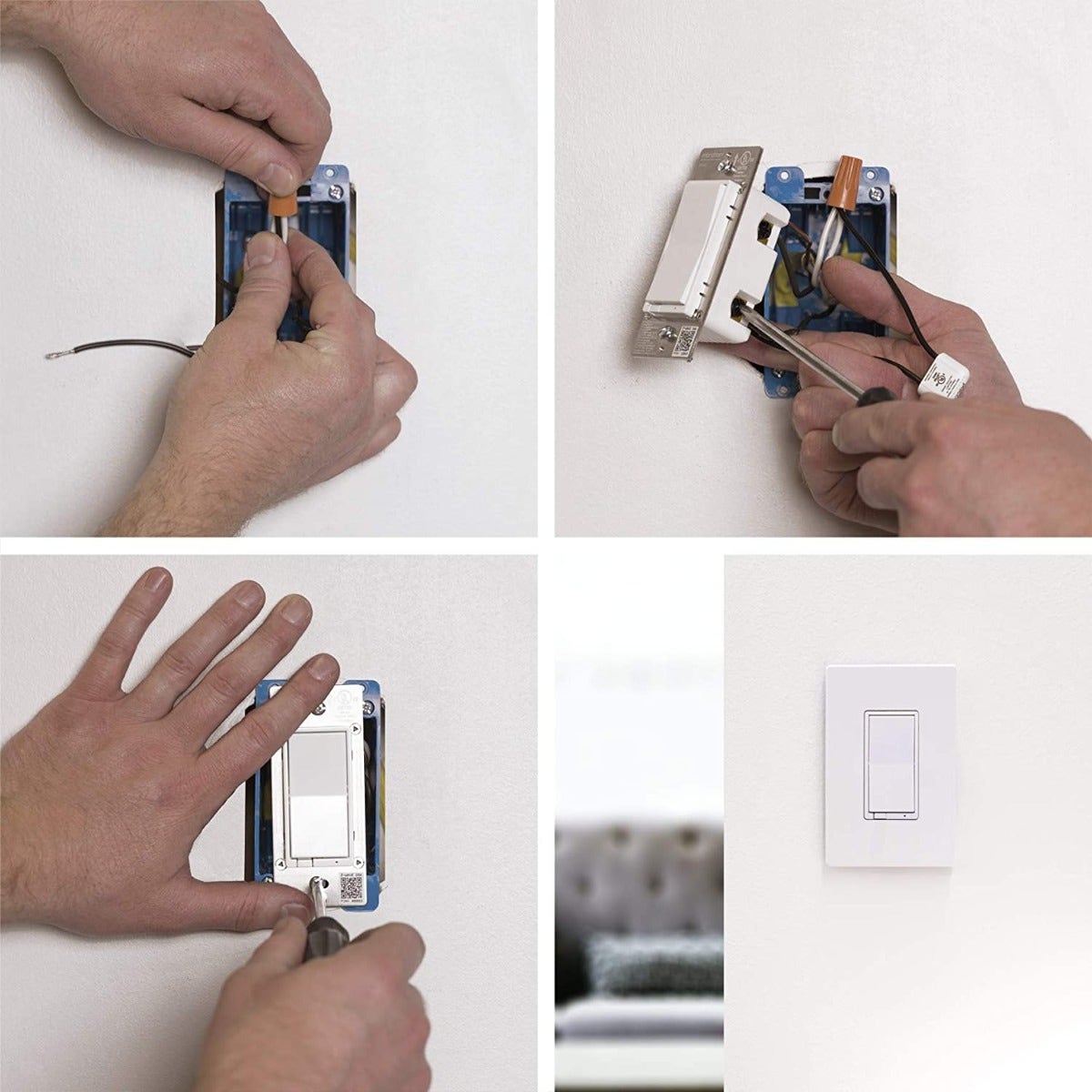 Jasco Direct-Wire LED Lighting Bypass for UltraPro, Enbrighten, Jasco, and GE Smart Dimmer Switches, White