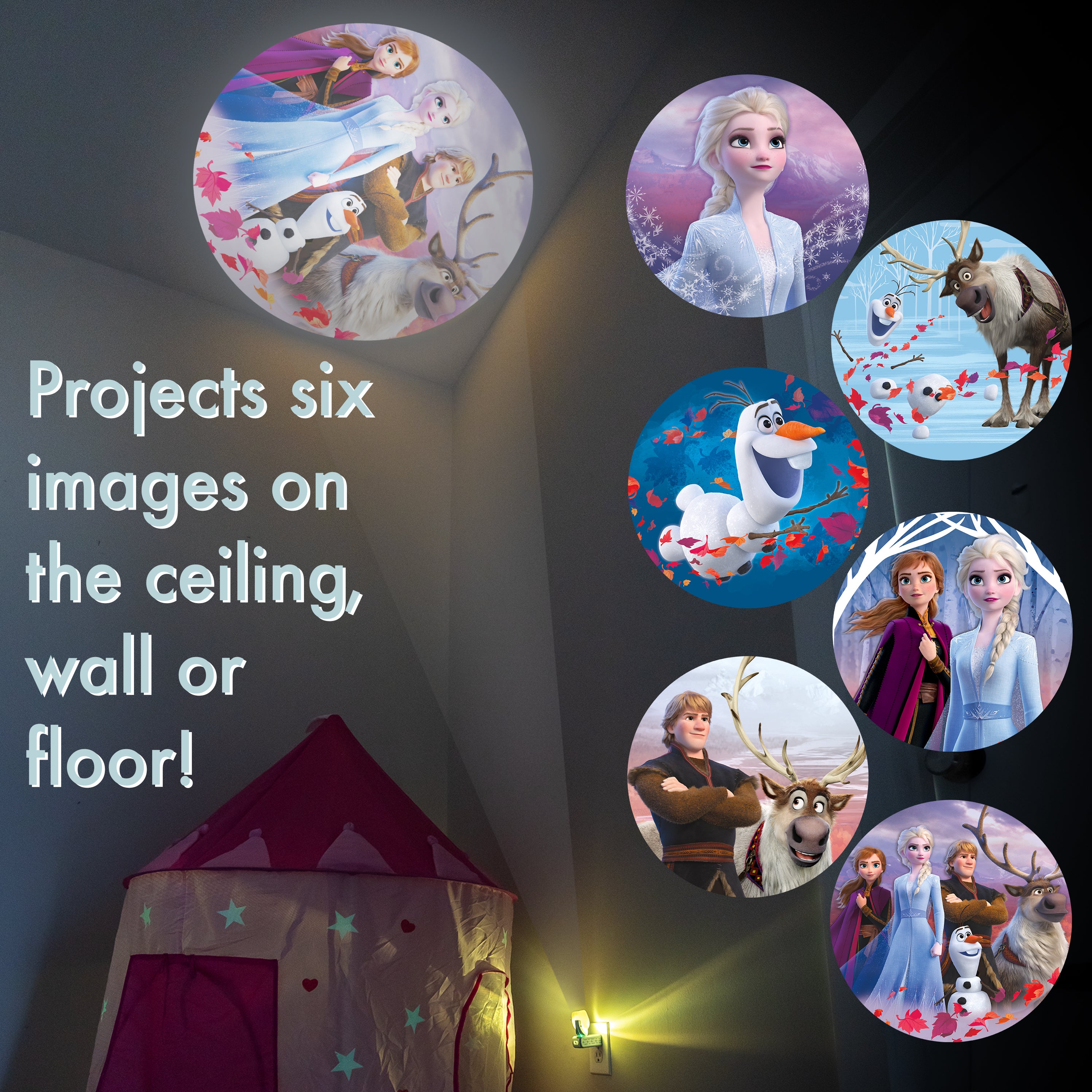 Projectables Disney Frozen 2 LED Projector Night Light