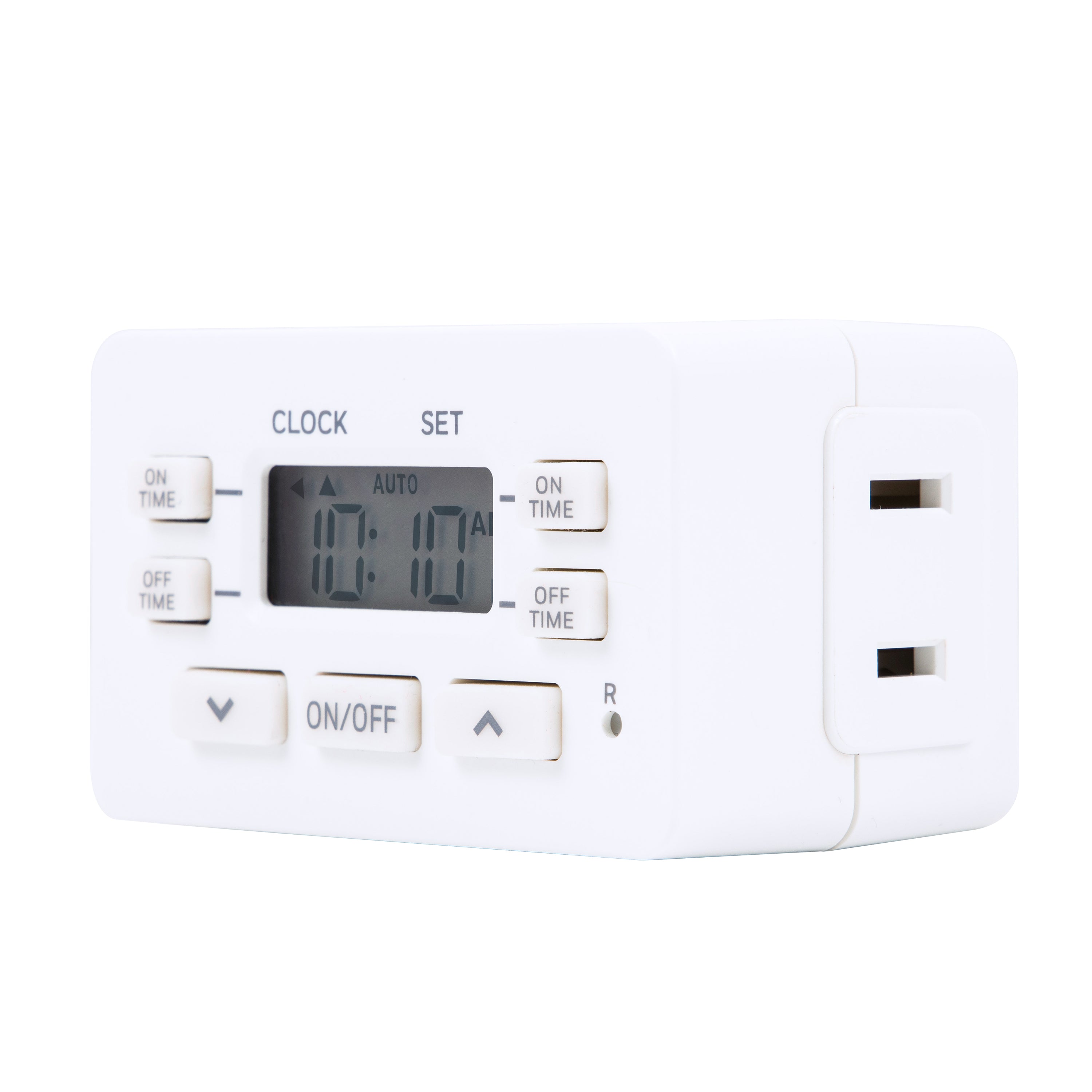 UltraPro Indoor Plug-In 24-Hour Digital Bar Timer, White