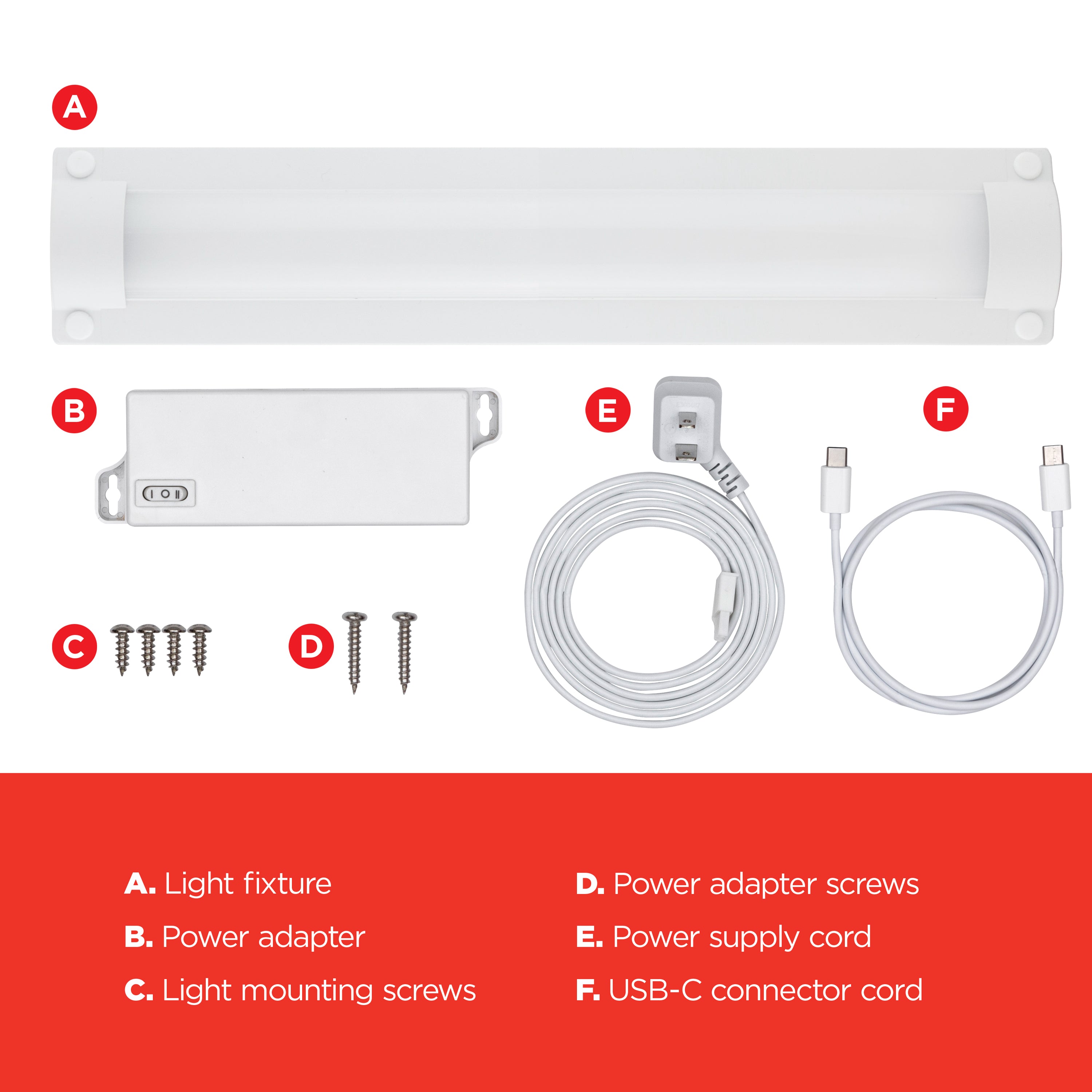 UltraPro Bright-Select Plug-In LED Light Fixture, 12in