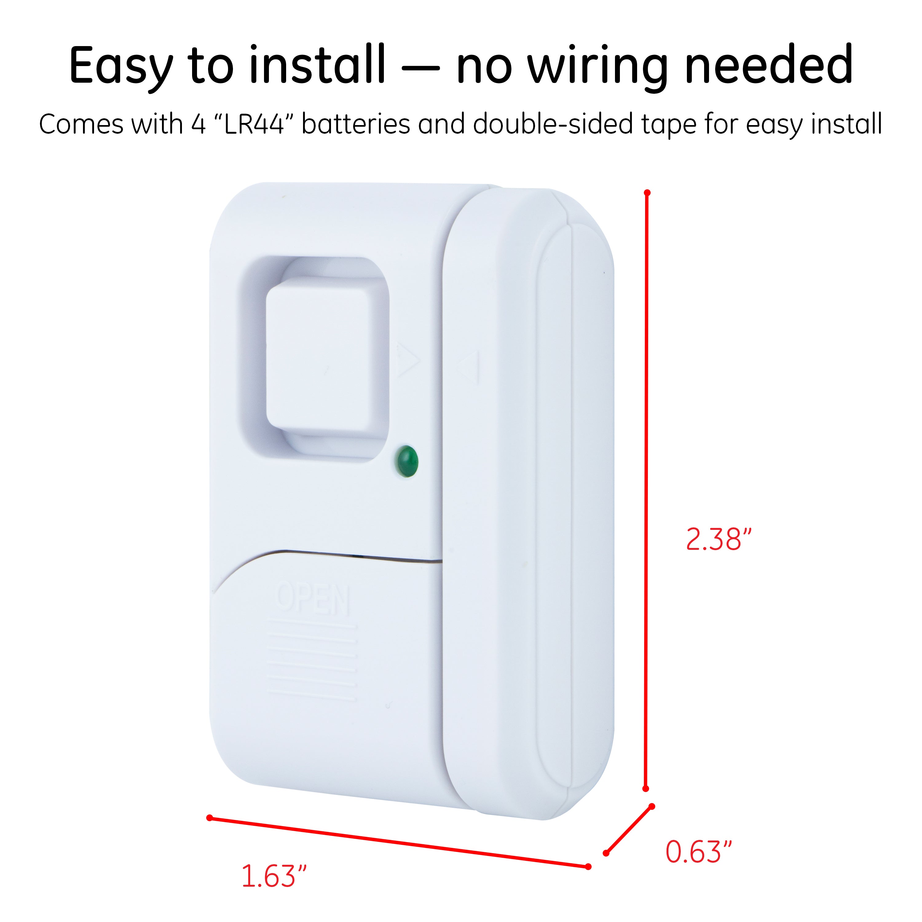 UltraPro Battery-Operated Magnetic Window Alarm 6 pack