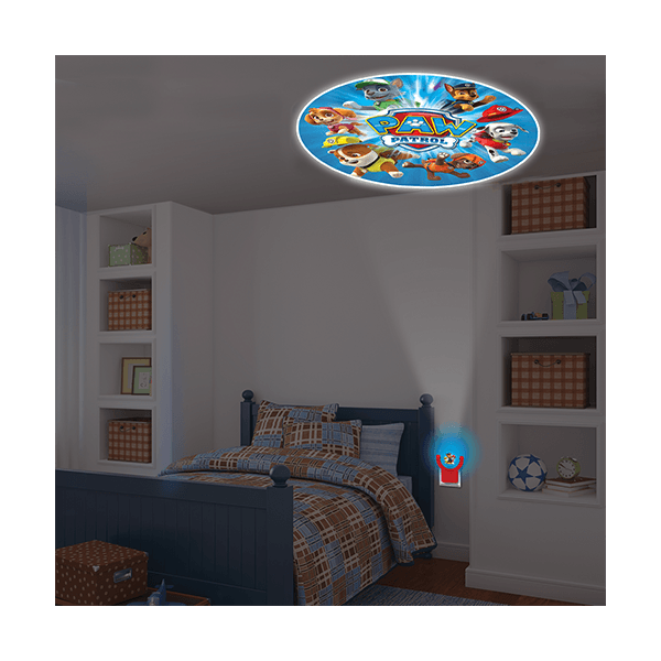 Projectables Nickelodeon Paw Patrol Light Sensing LED Night Light, Red