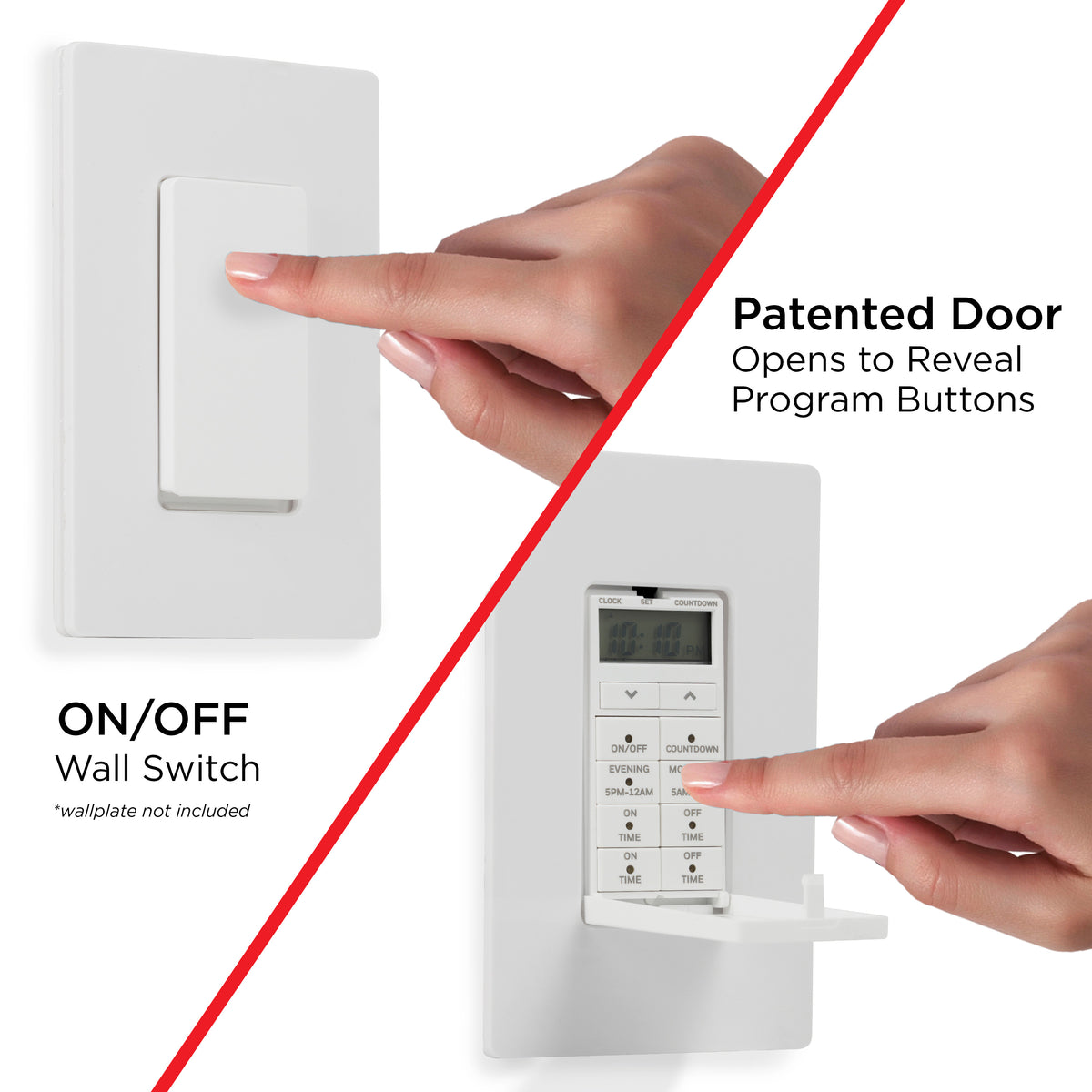 UltraPro In-Wall Digital Timer, 24hr, 2pc Multipack of 40955