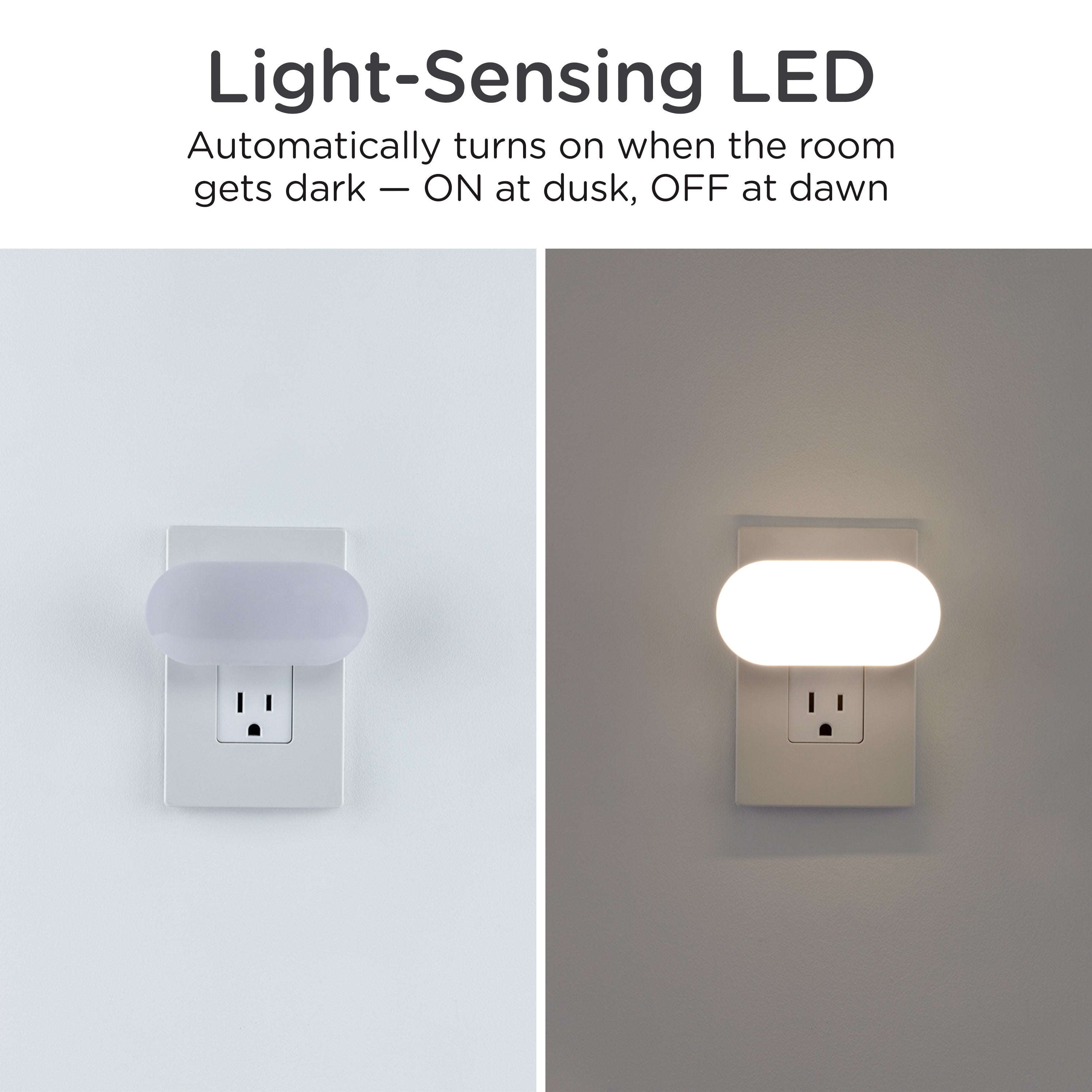 Lights by Night UltraBrite Light Sensing LED Dimmable Mini Night Light