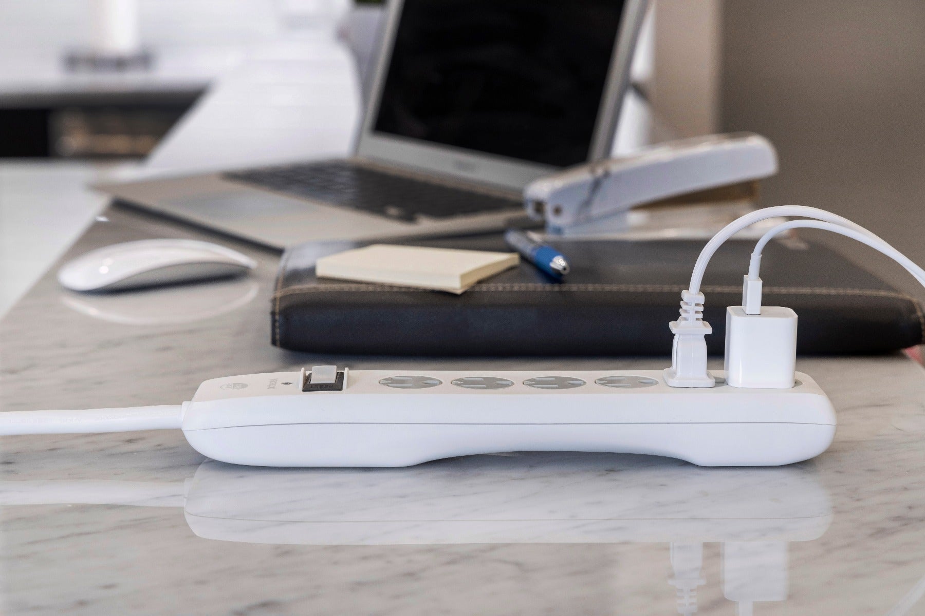 GE UltraPro 6-Outlet 20ft. Surge Protector, White