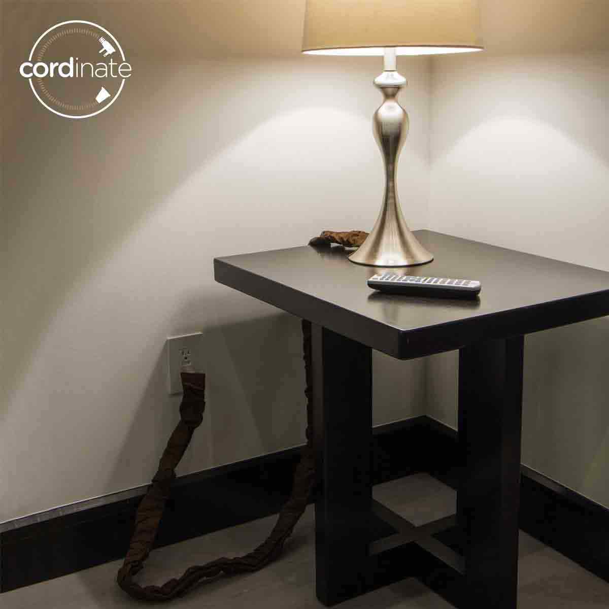 Cordinate 6ft. Fabric Cord Cover, Brown