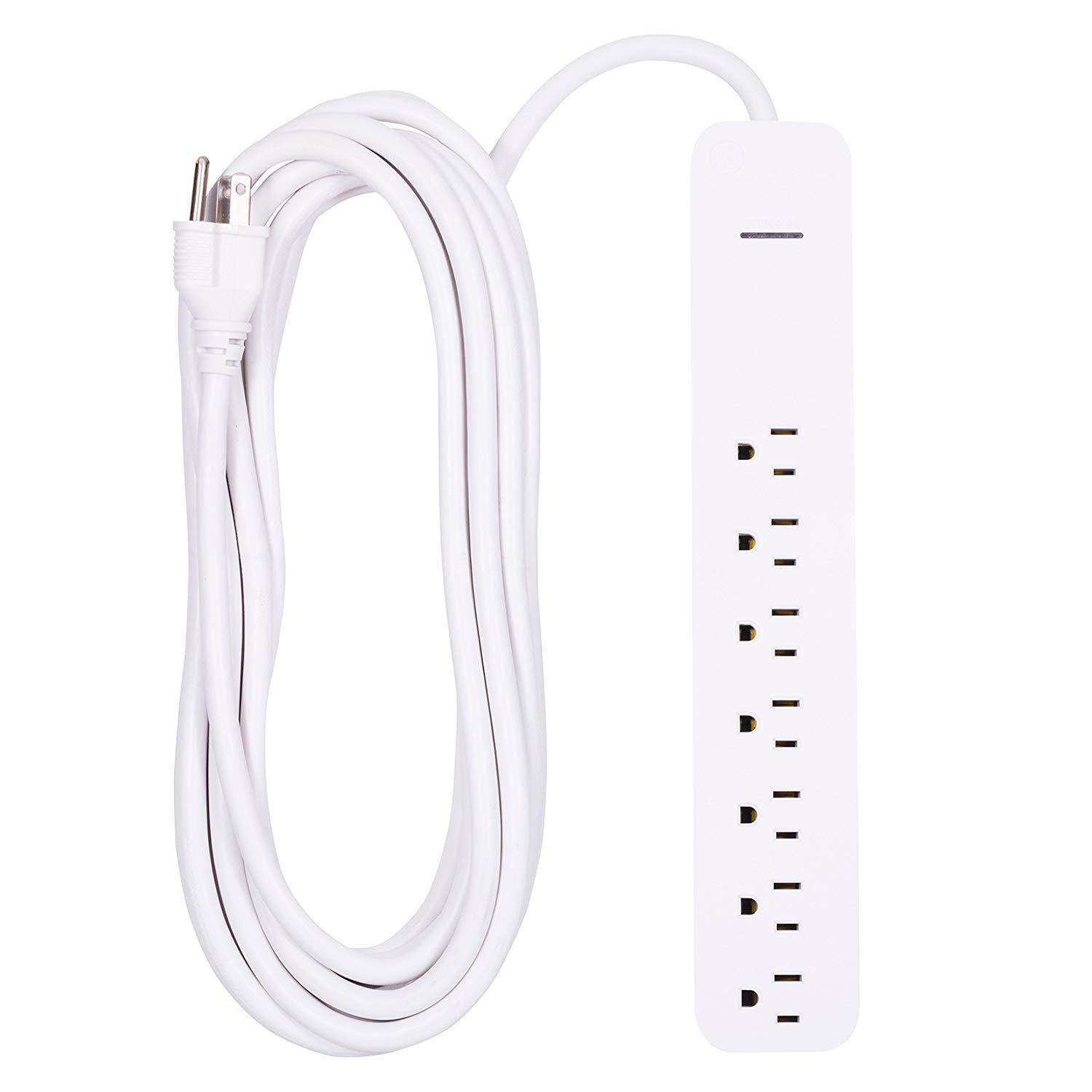 GE Pro 7-Outlet 25ft. Surge Protector, White